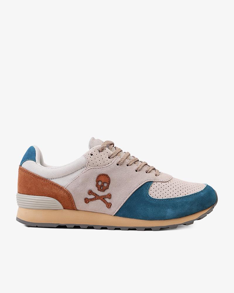 SNEAKERS COMBINADA CALAVERA BORDADA