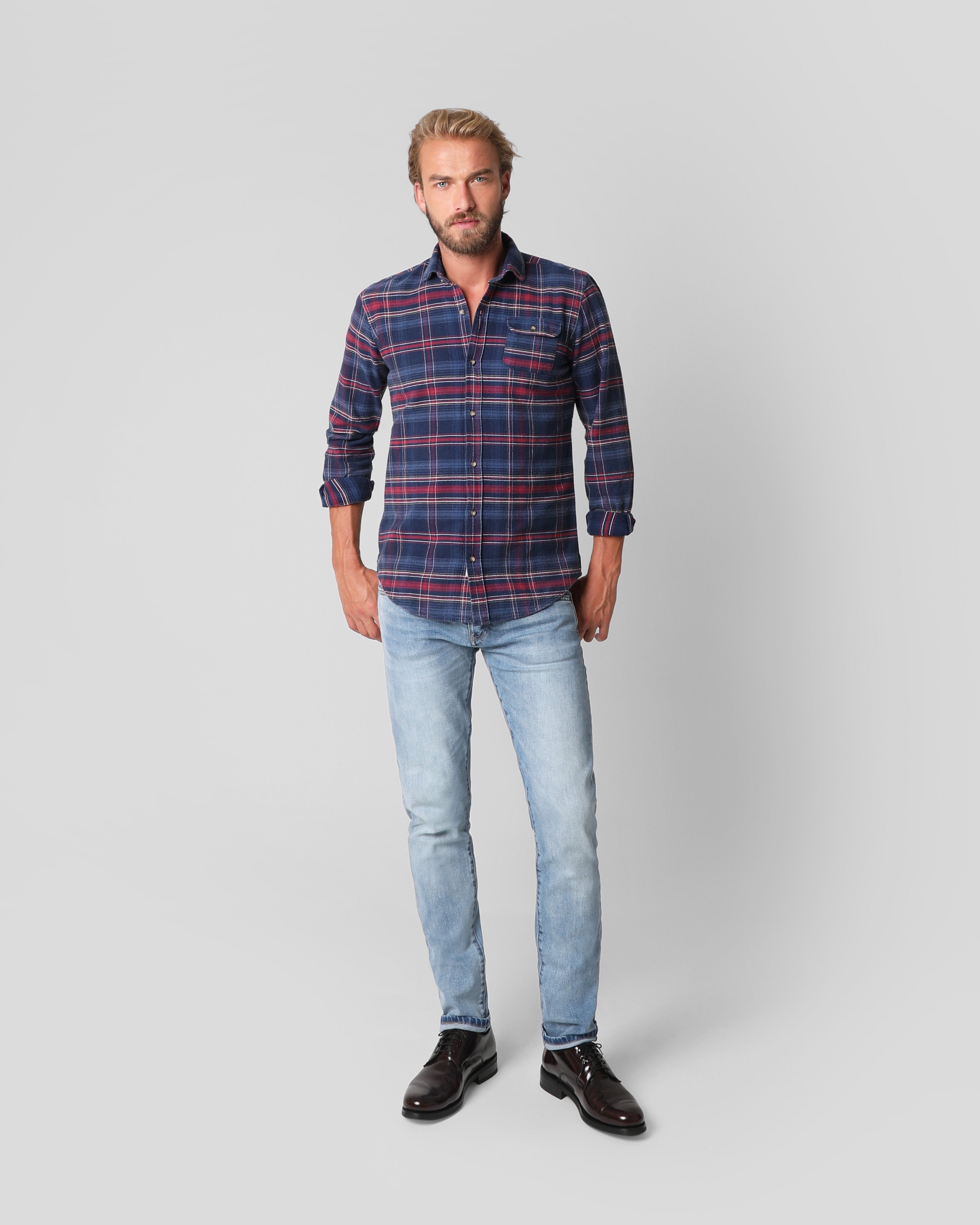 PETIT TARTAN SHIRT BLUE