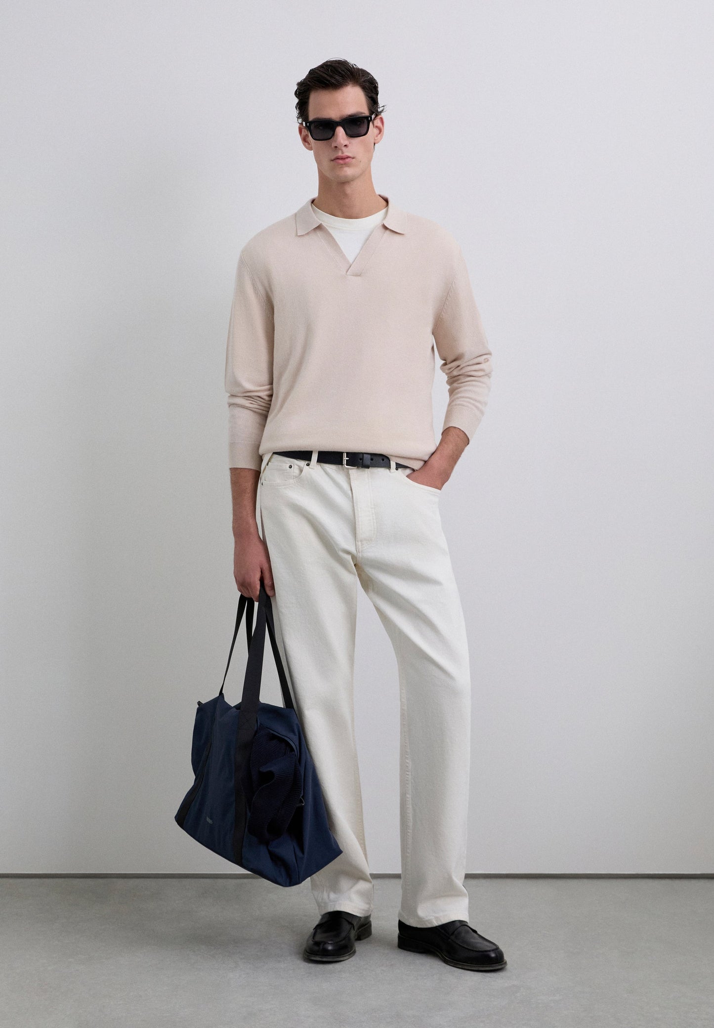 CHALECO POLO CUELLO PICO LANA
