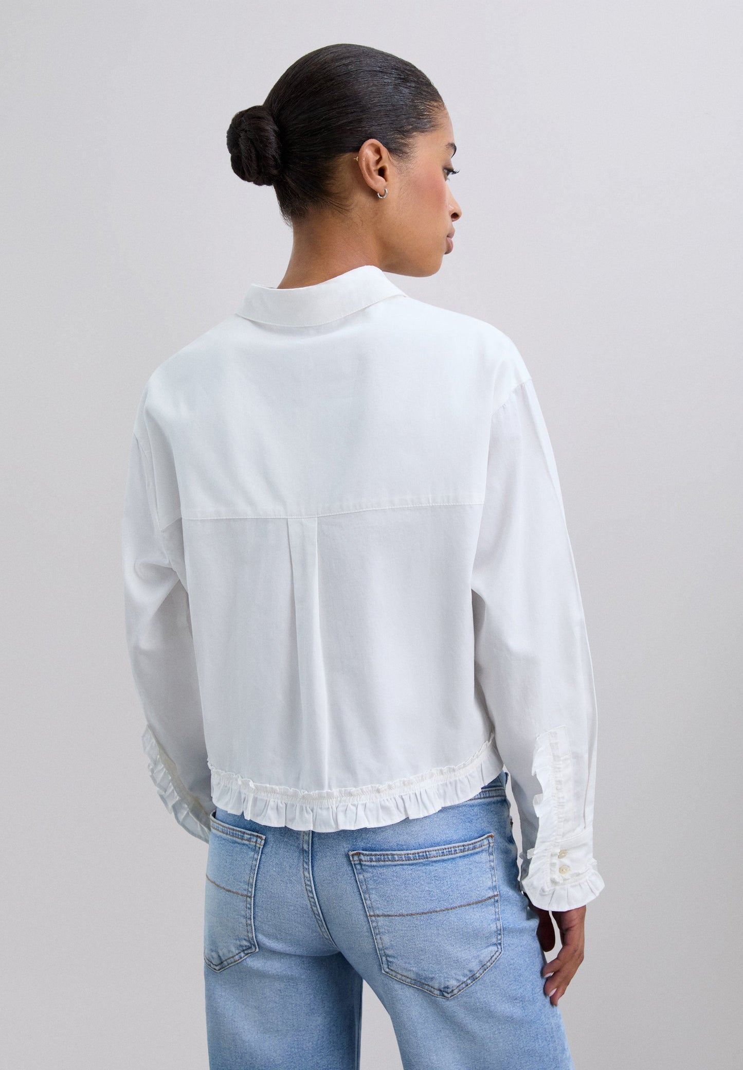 CAMISA CROPPED FRUNCES