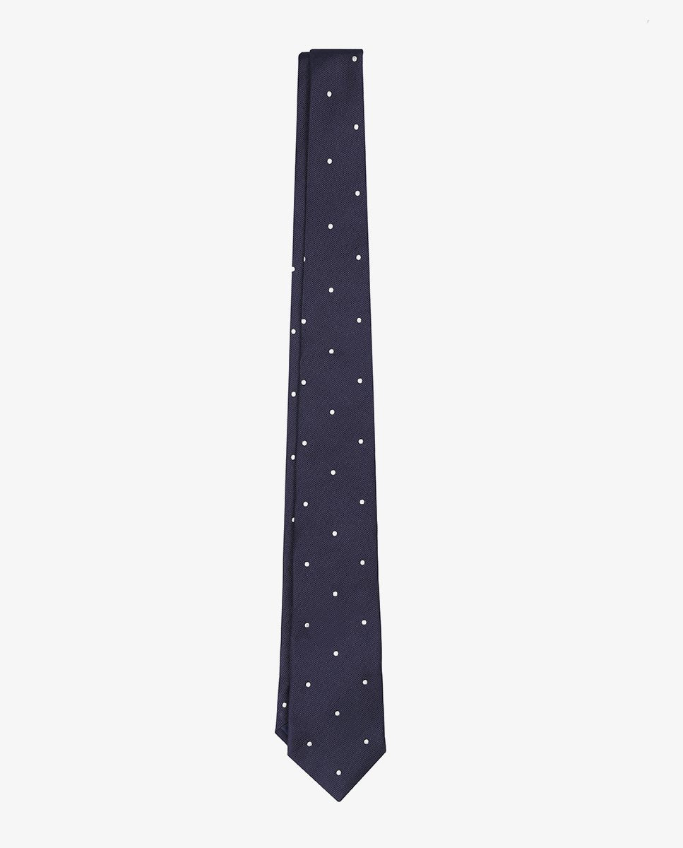 DOTS TIE NAVY WHITE DOTS