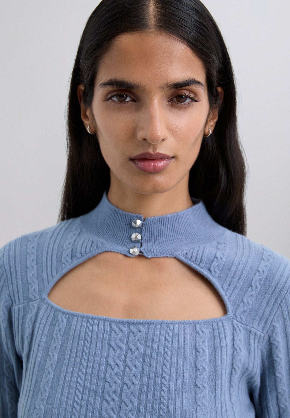 CHALECO CABLE KNIT ABERTURA