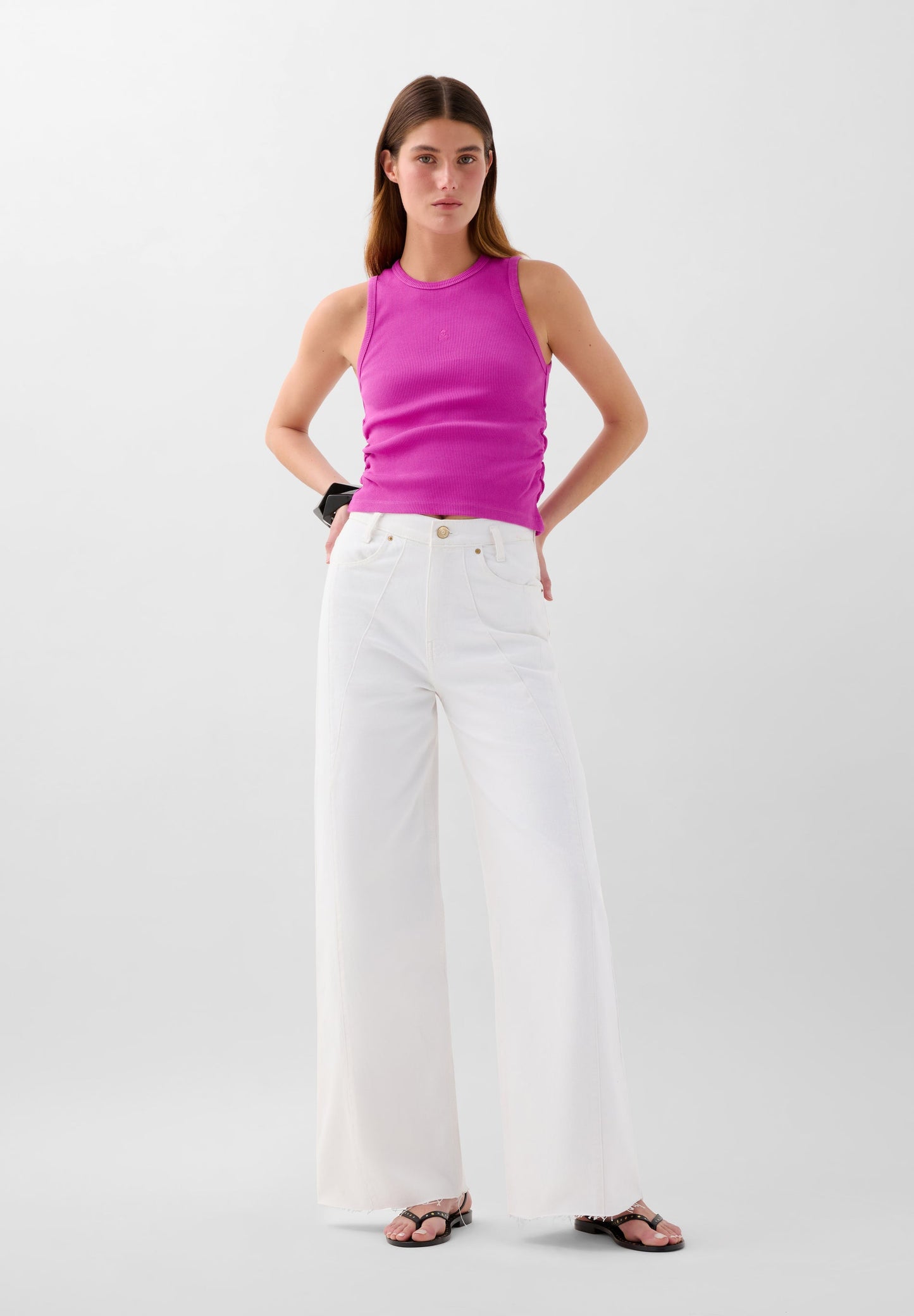 TANK TOP FRUNCES LATERALES