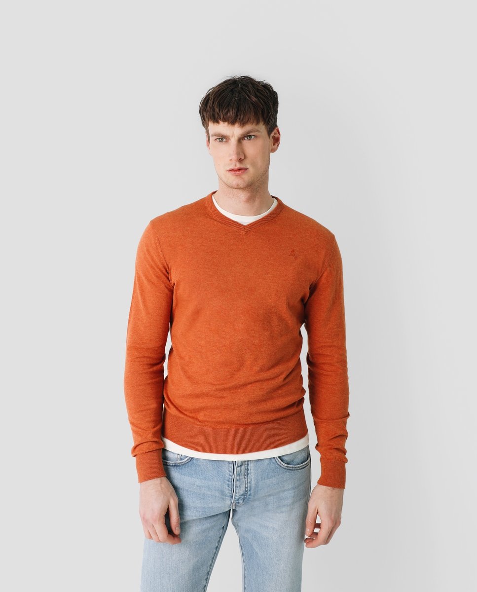 SKULL V NECK