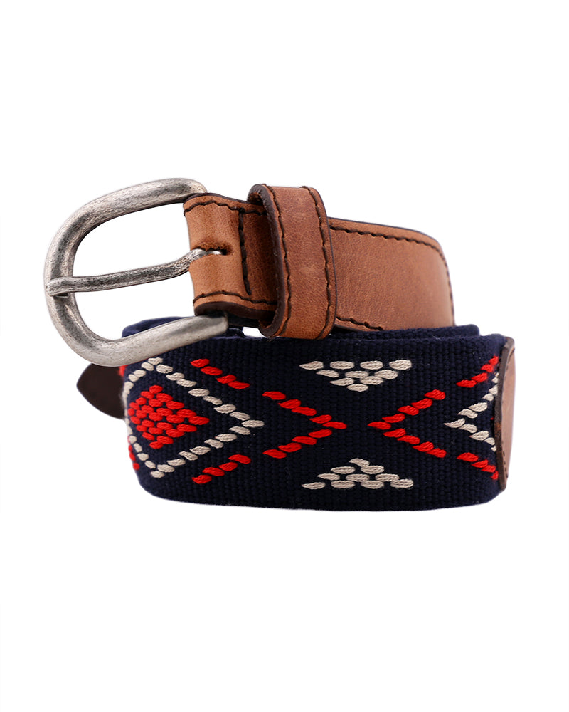 ETHNIC BELT KIDS REFRESH NAVY