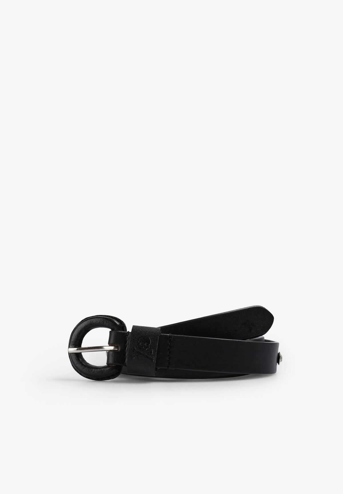 CINTURÓN PIEL STRASS Y TACHUELAS