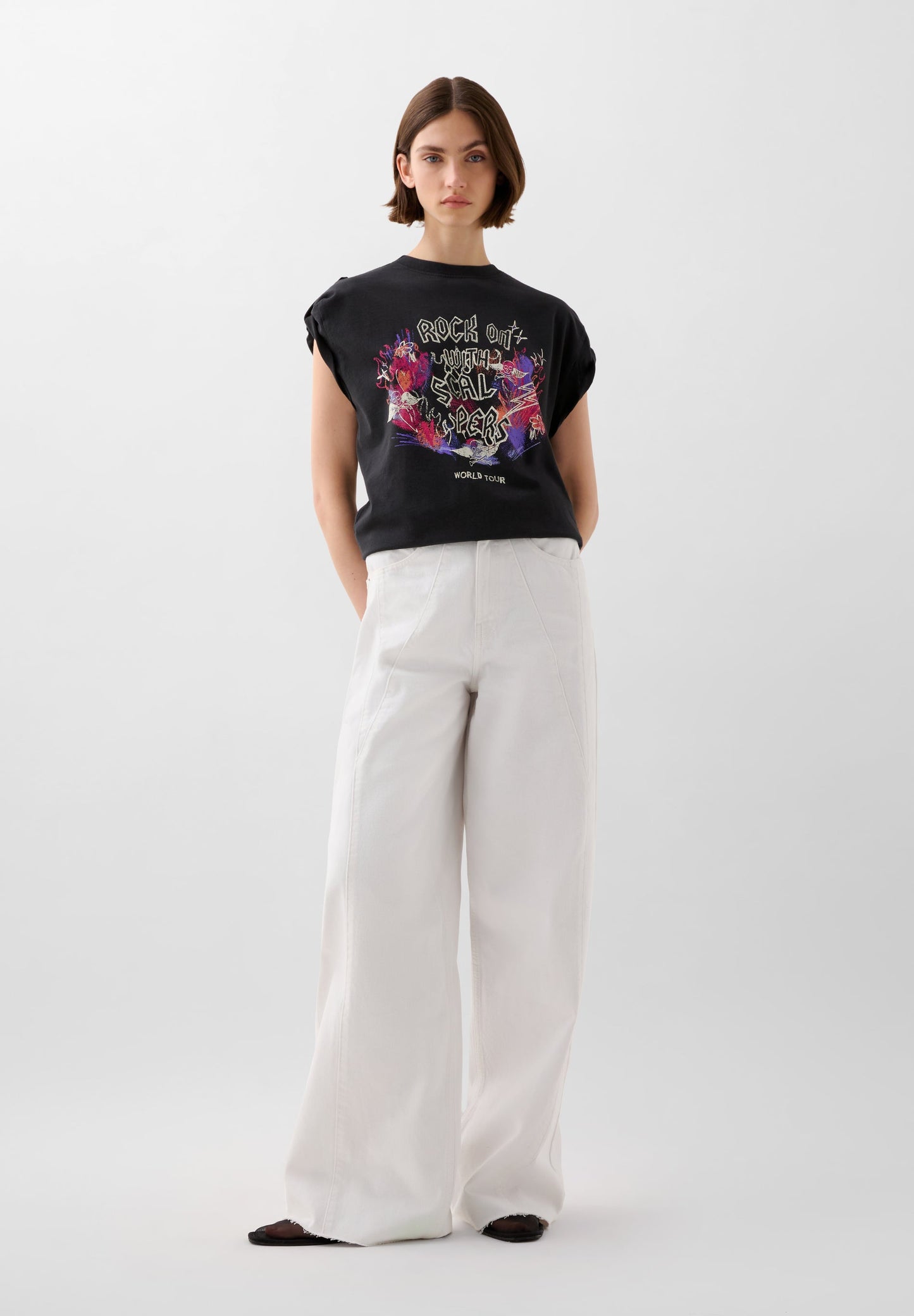 POLERA ROCK PRINT FRONTAL