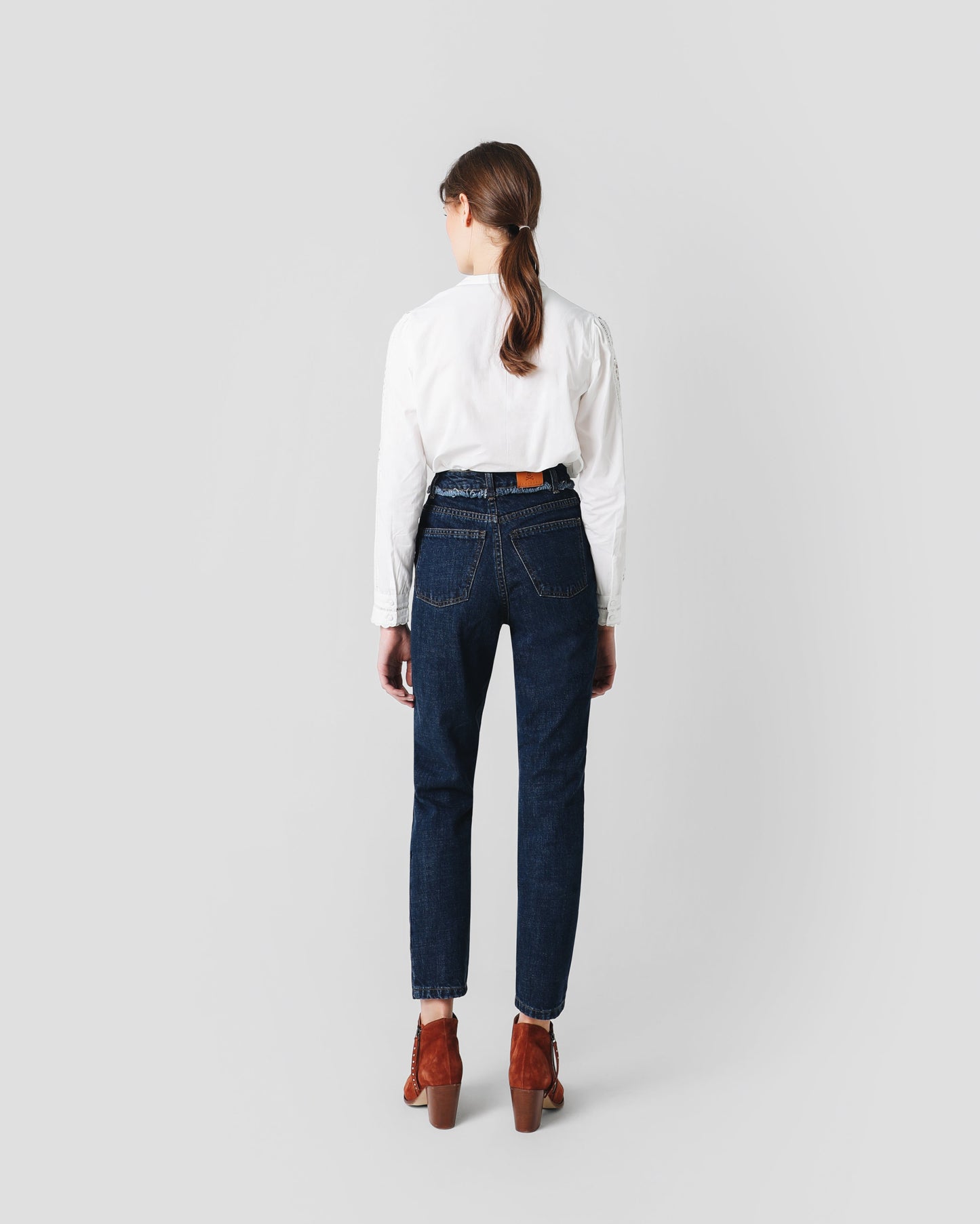 MUM FIT DENIM AZUL MEDIO