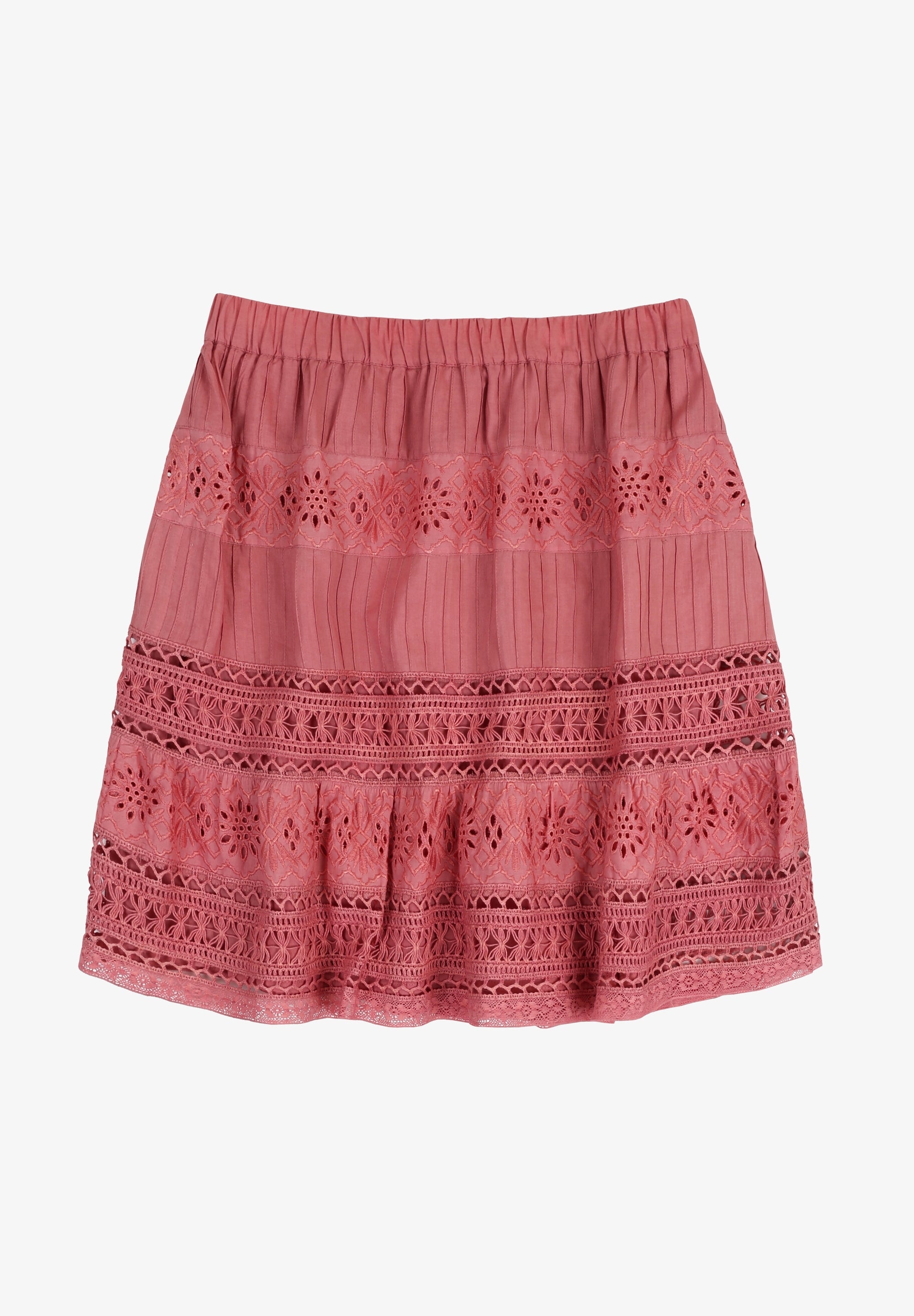 FALDA SKATER BORDADO INGLES