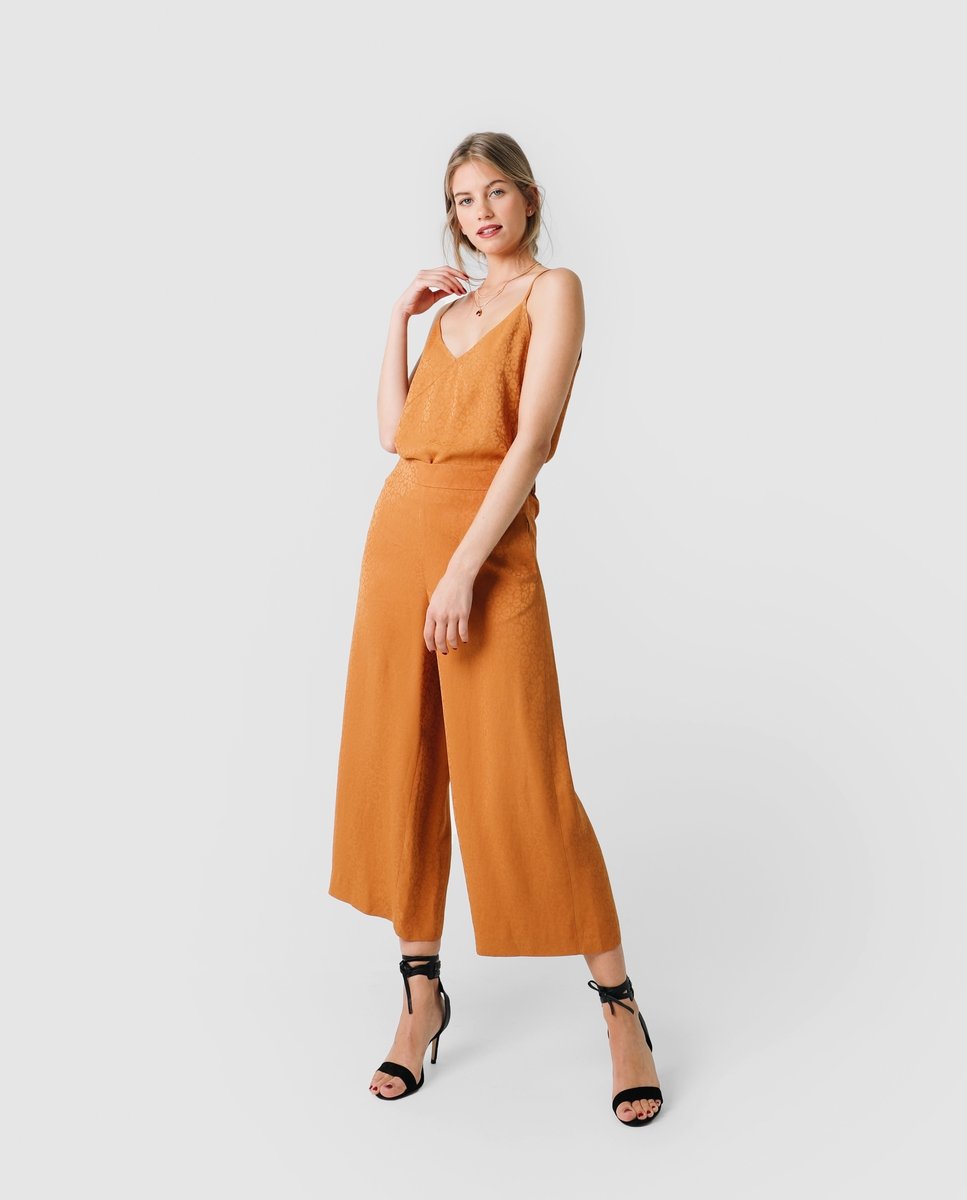 PANTALON JACQUARD LEOPARDO