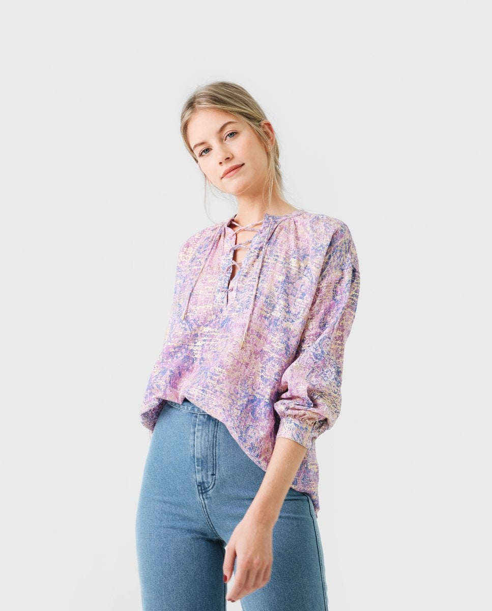 CAMISA ESTAMPADO LILAS