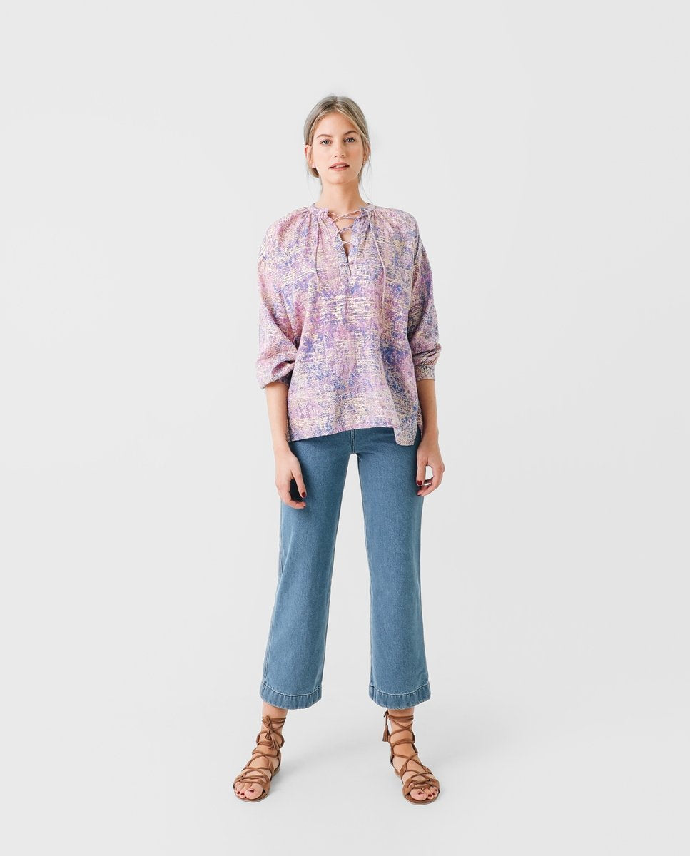 CAMISA ESTAMPADO LILAS