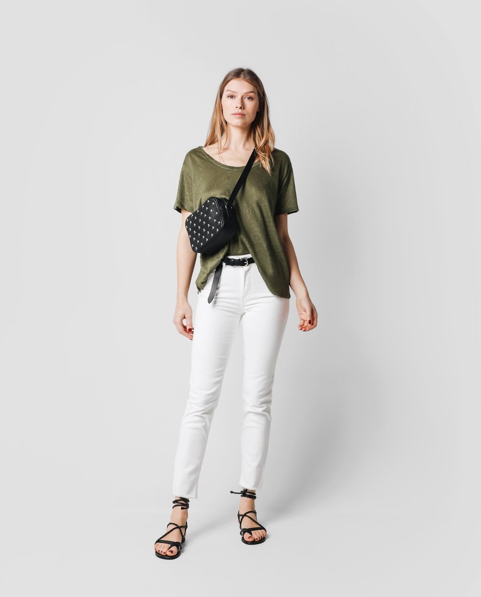 PANTALÓN RECTO DESFLECADO MID RISE