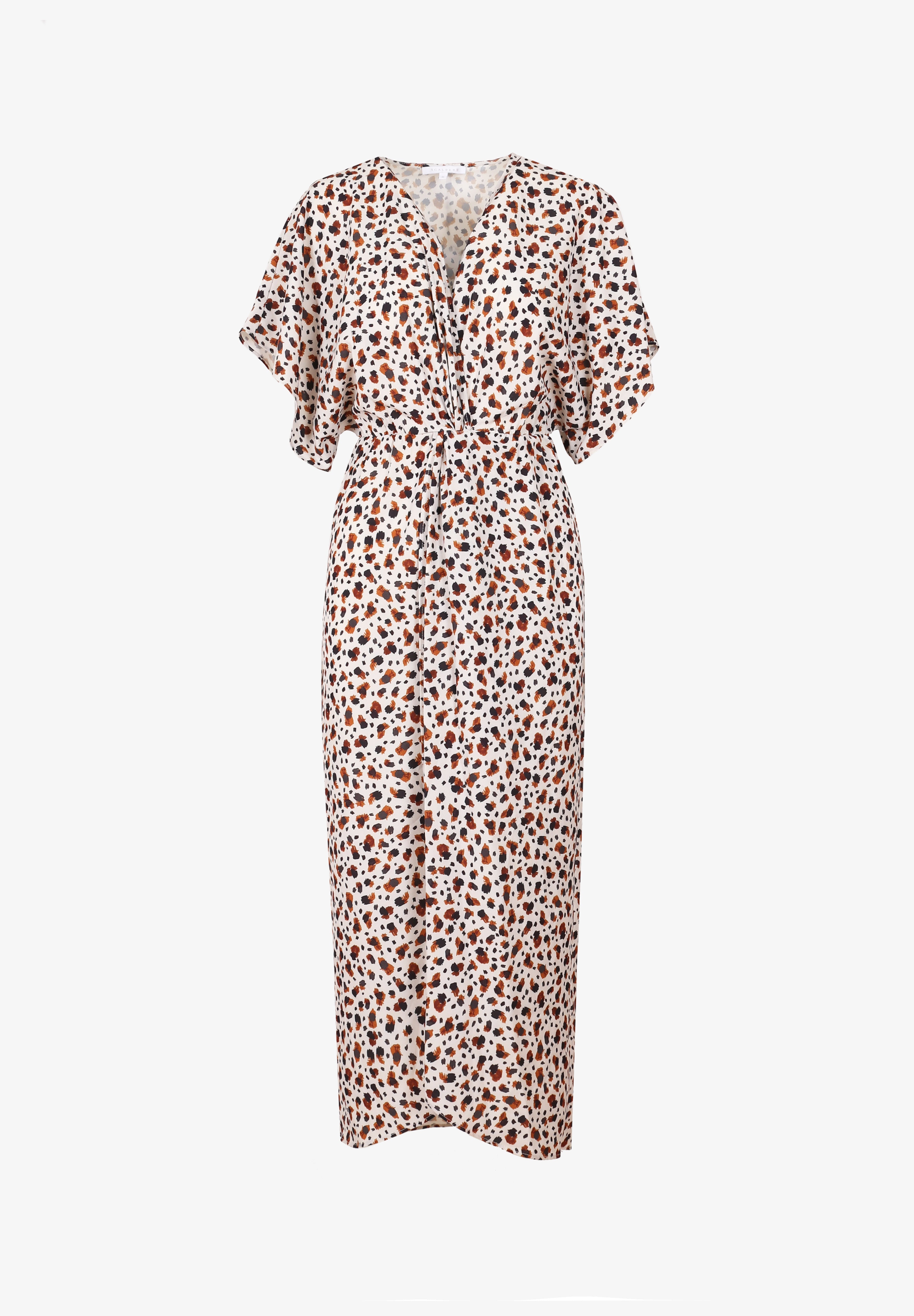 VESTIDO NUDO ESTAMPADO LEOPARDO