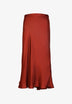 SATIN MIDI SKIRT