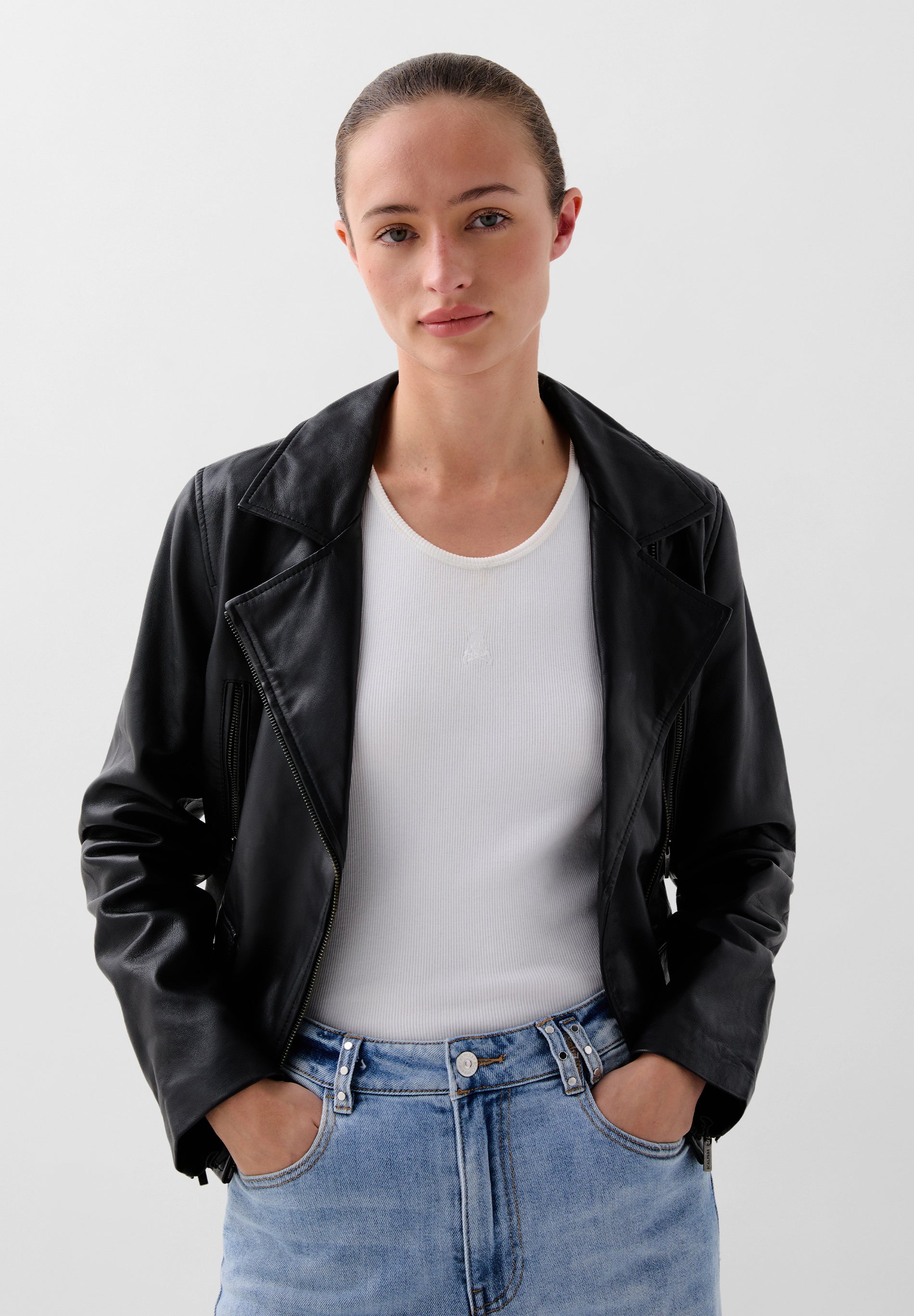 CHAQUETA BIKER PIEL