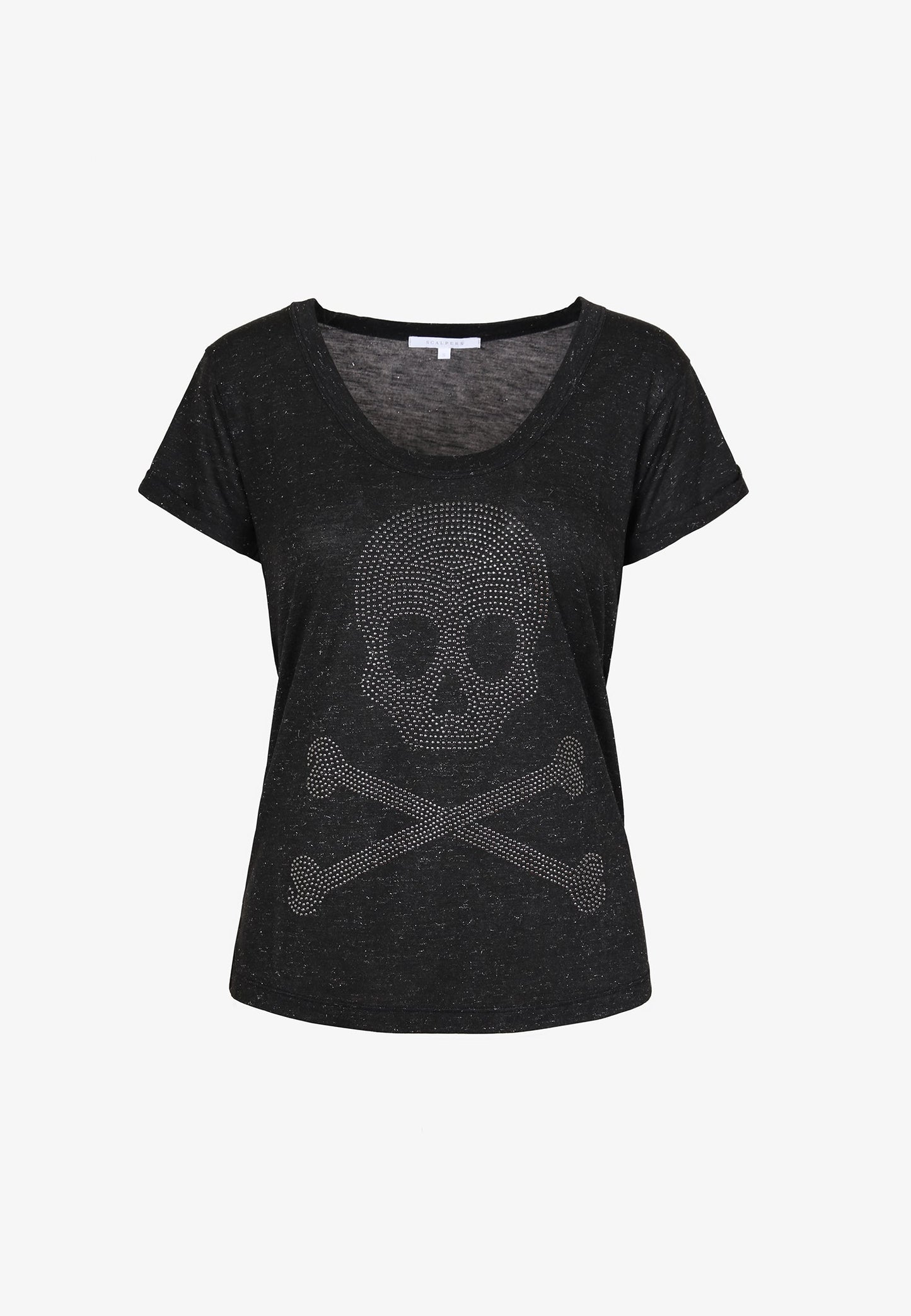 POLERA CALAVERA GRANDE TACHAS