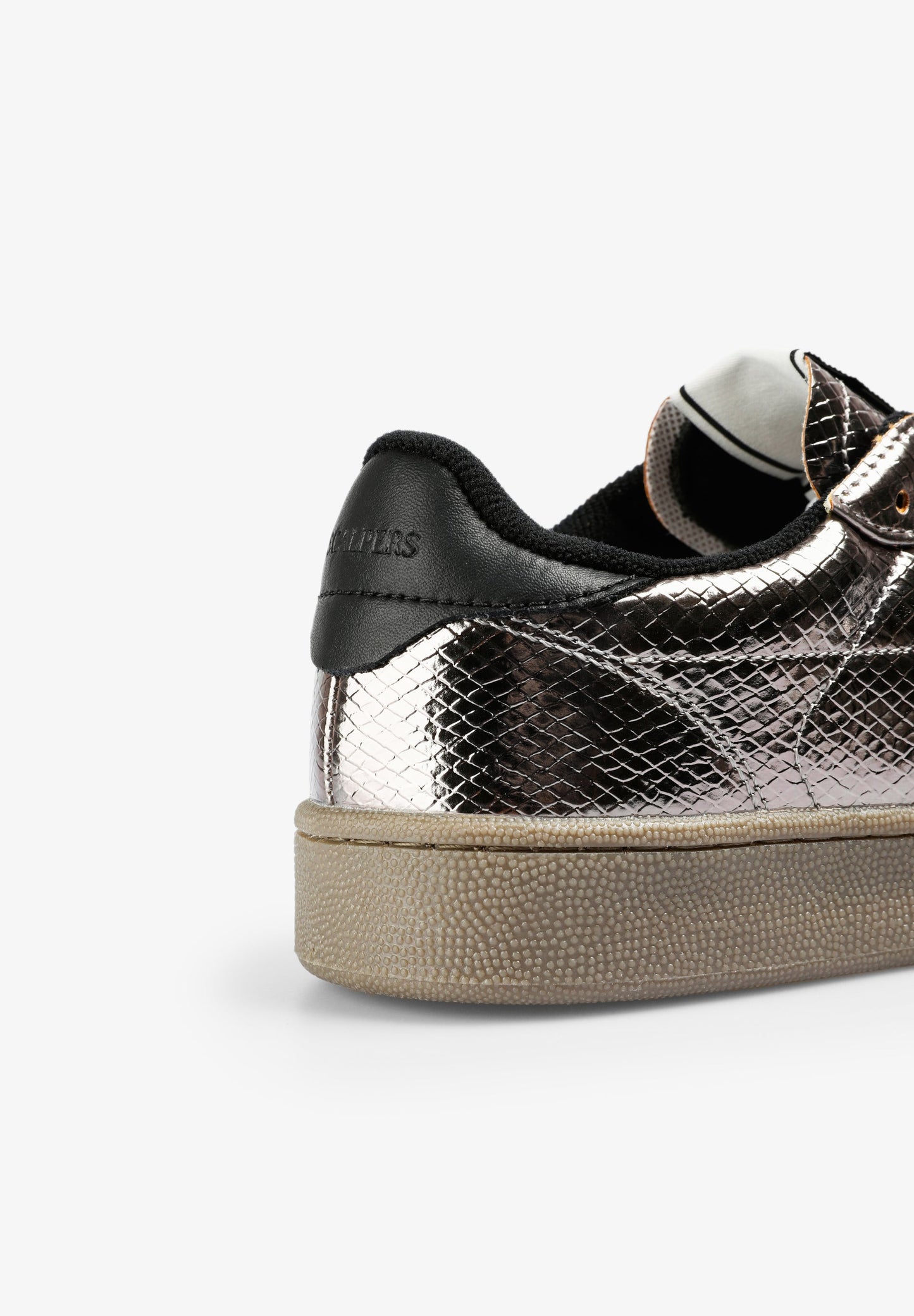 SNEAKERS METALIZADAS TEXTURA SERPIENTE