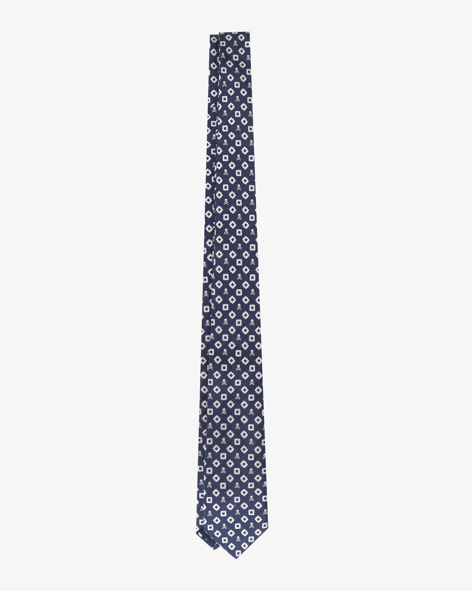 CORBATA MOTIVO ROMBOS CALAVERAS