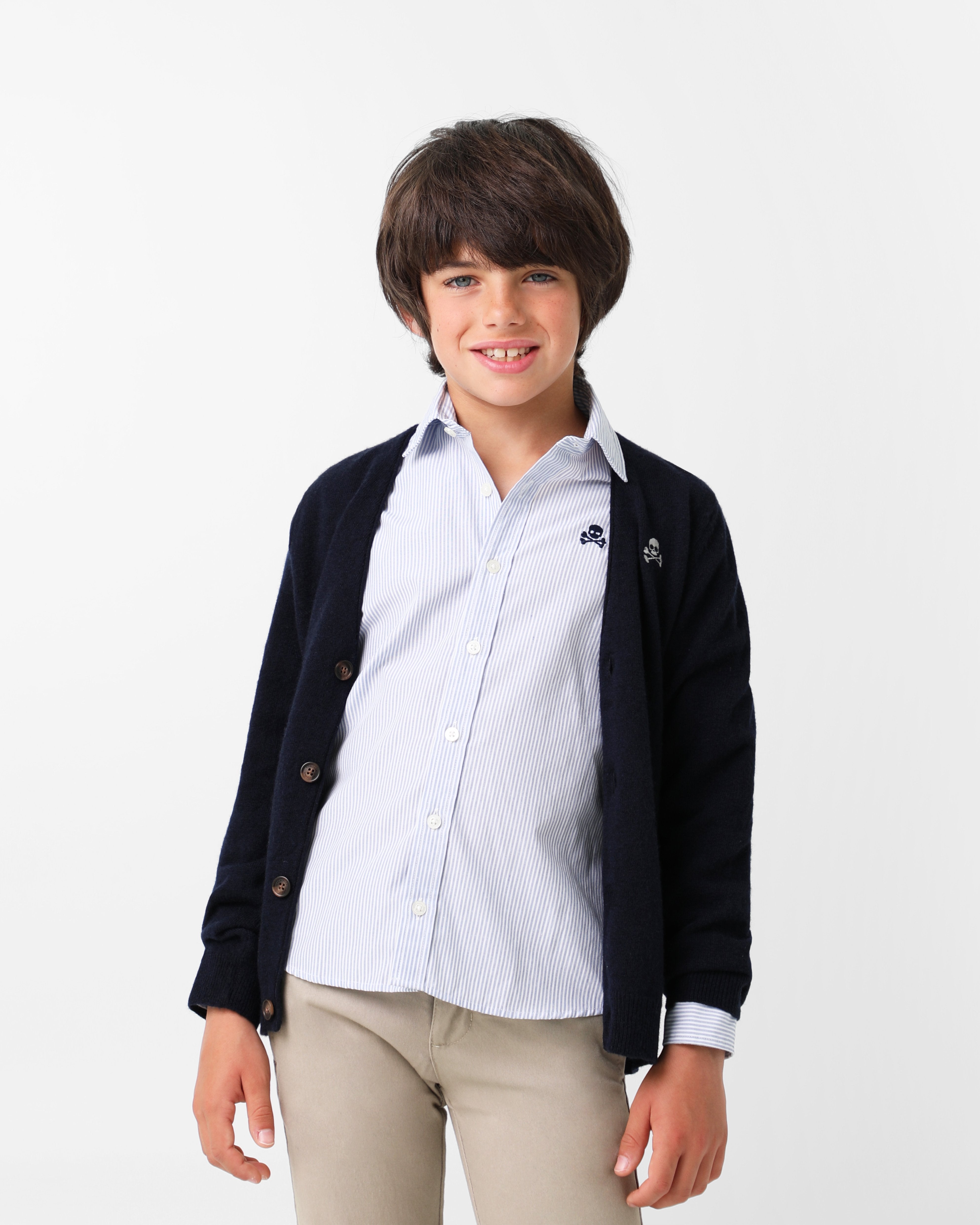 CARDIGAN LANA LOGO CALAVERA