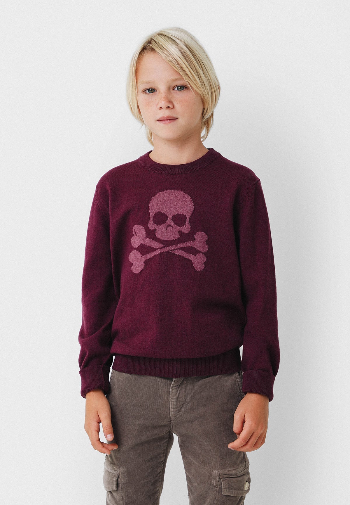 JERSEY TRICOT CALAVERA CONTRASTE