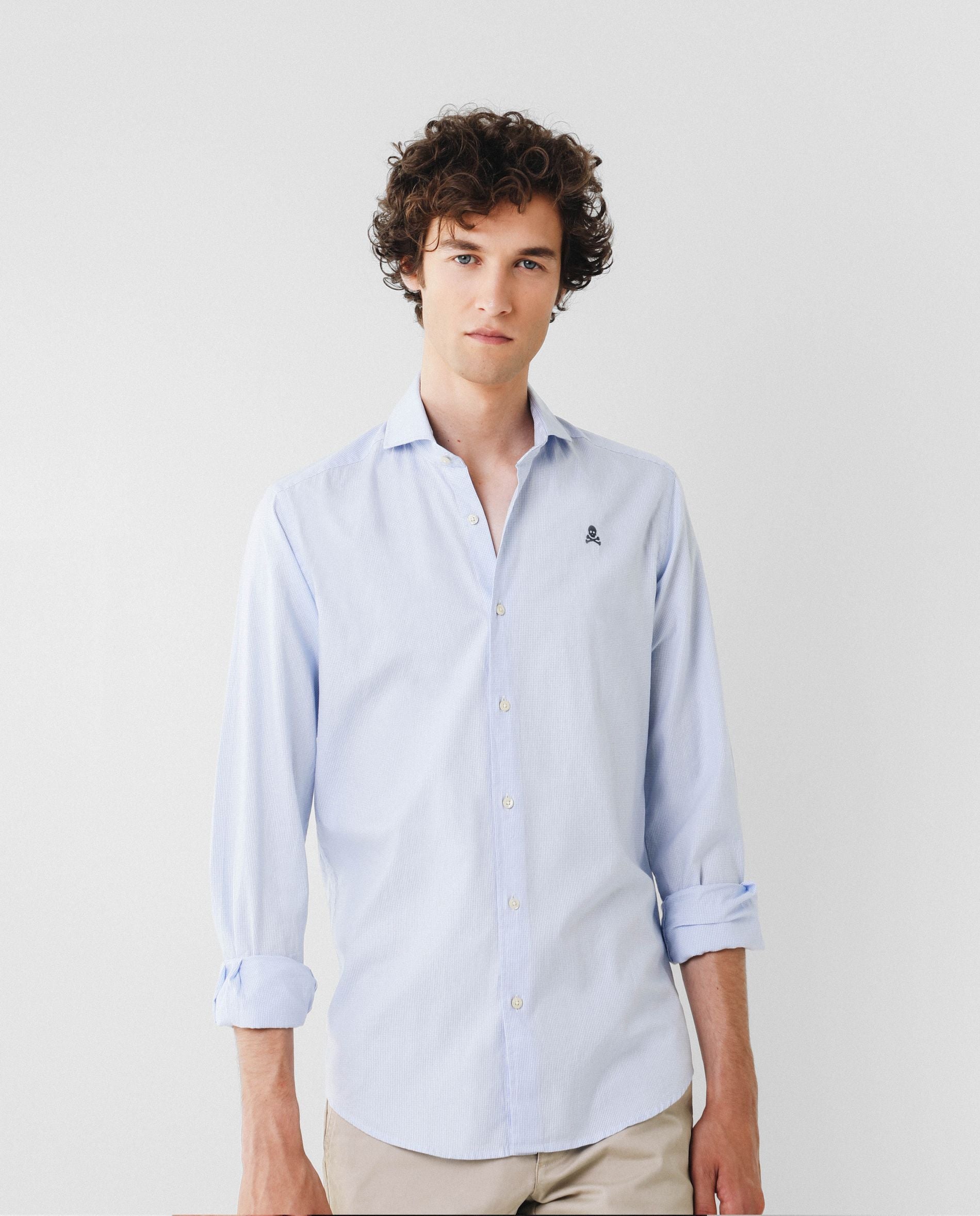 CAMISA CALAVERA CONTRASTE