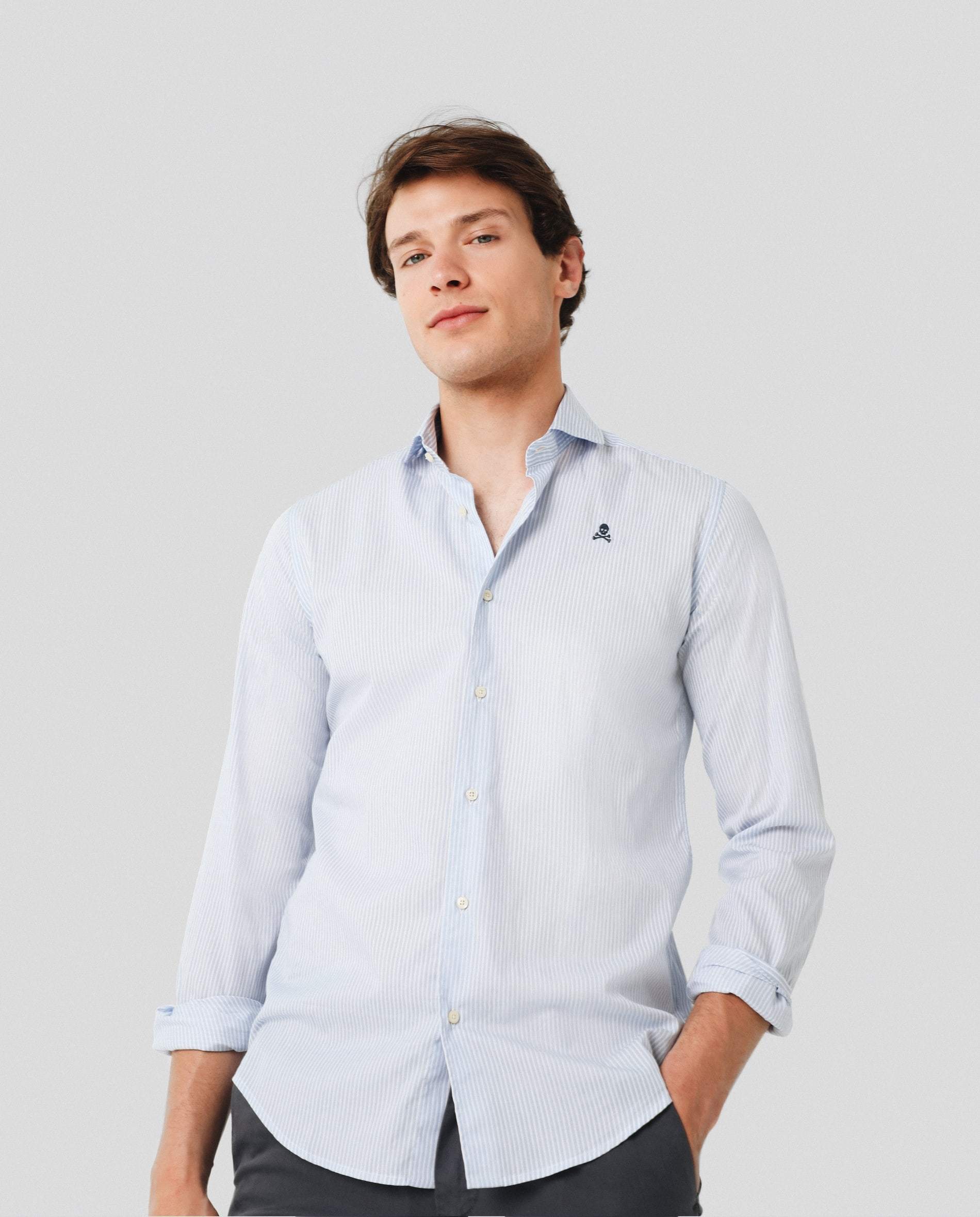 CAMISA CALAVERA CONTRASTE