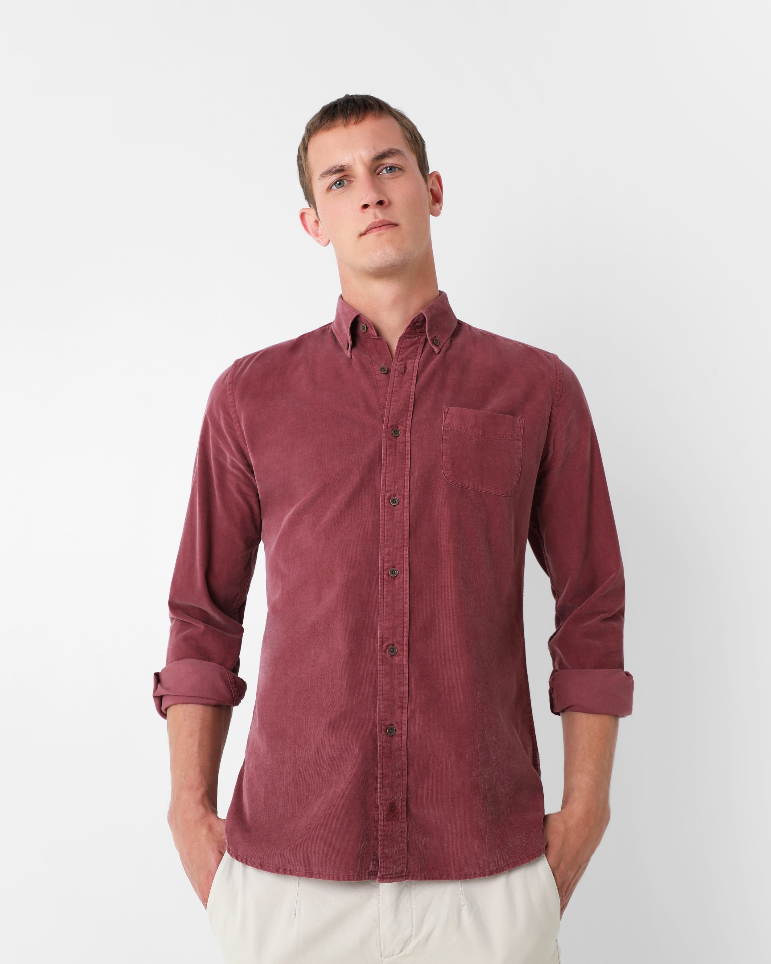 CAMISA PANA FINA BOTONES