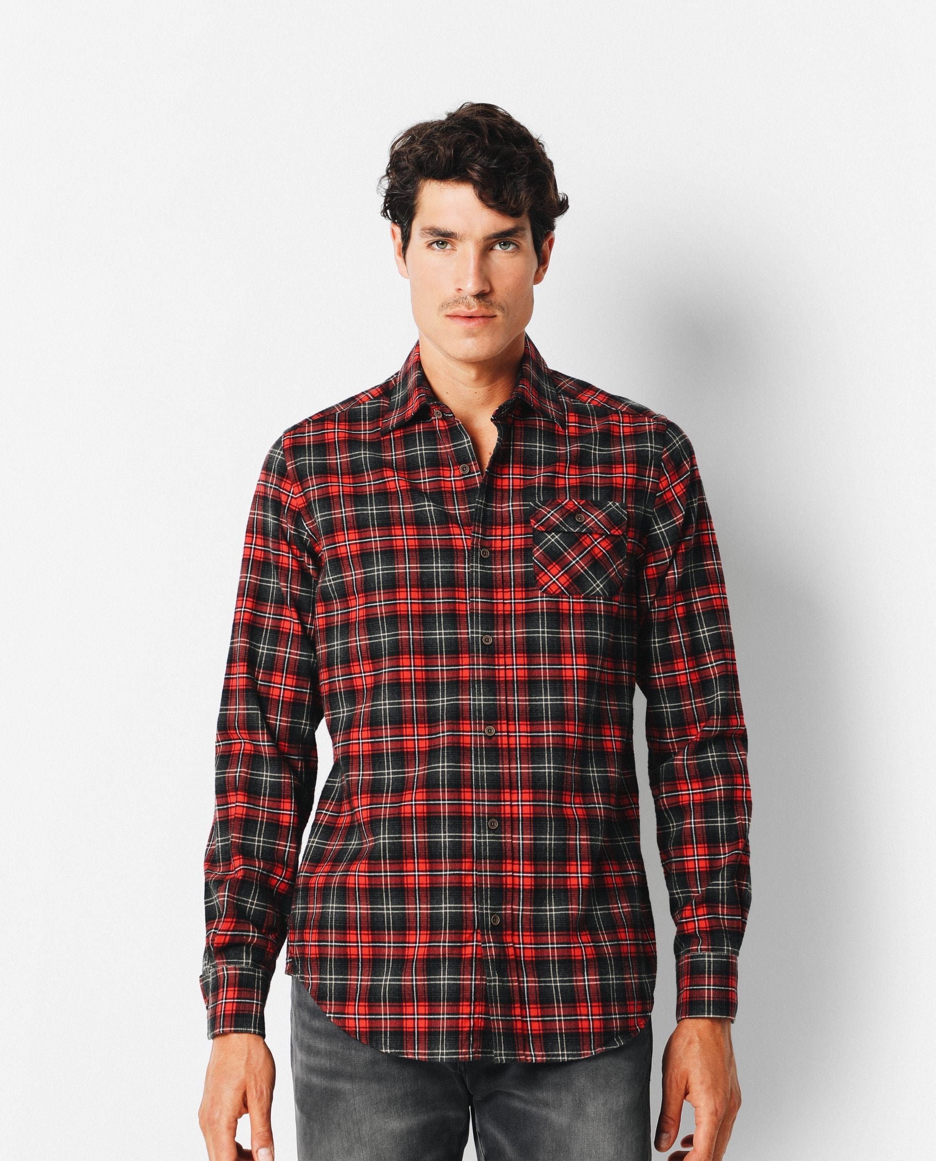 CAMISA CUADROS BOLSILLO