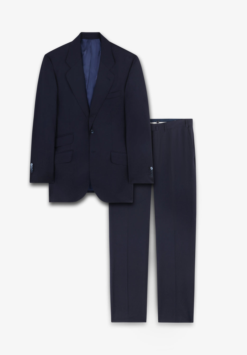 TRAJE CLÁSICO LANA AZUL MARINO - Scalpers
