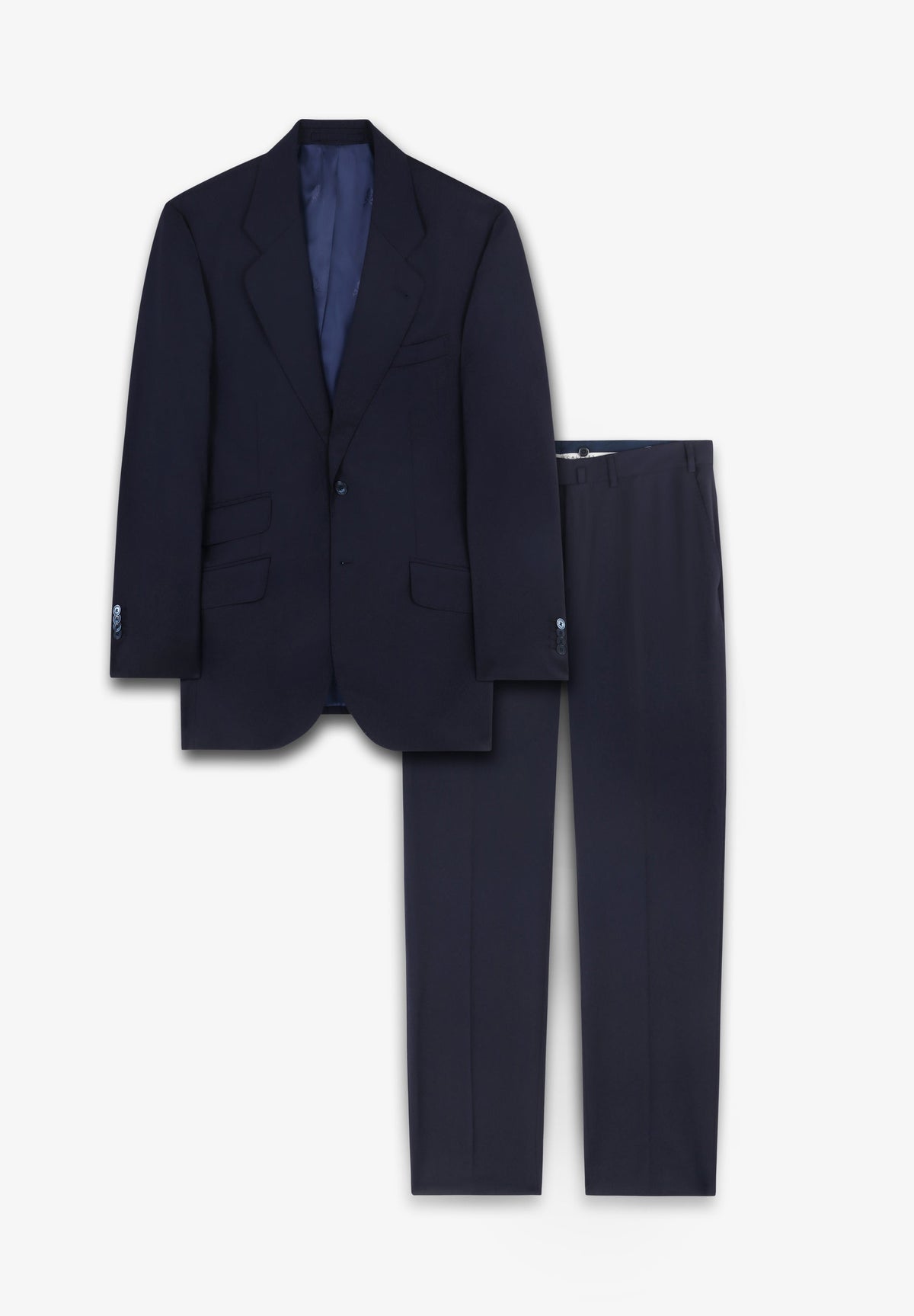 TRAJE CLÁSICO LANA AZUL MARINO - Scalpers