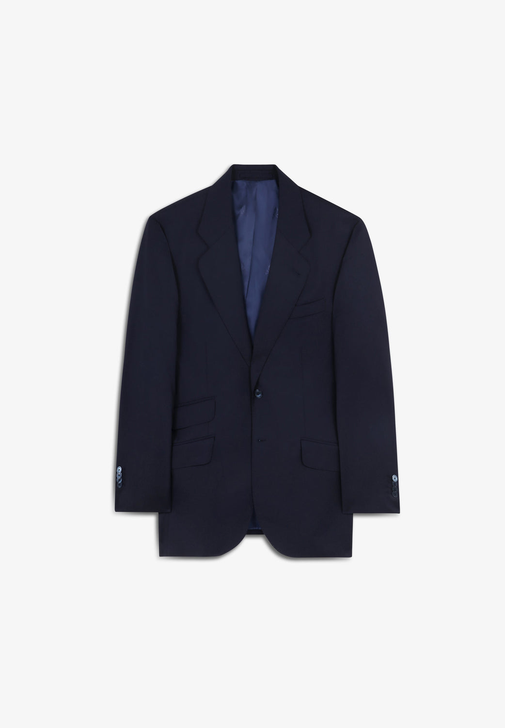 TRAJE CLÁSICO LANA AZUL MARINO - Scalpers