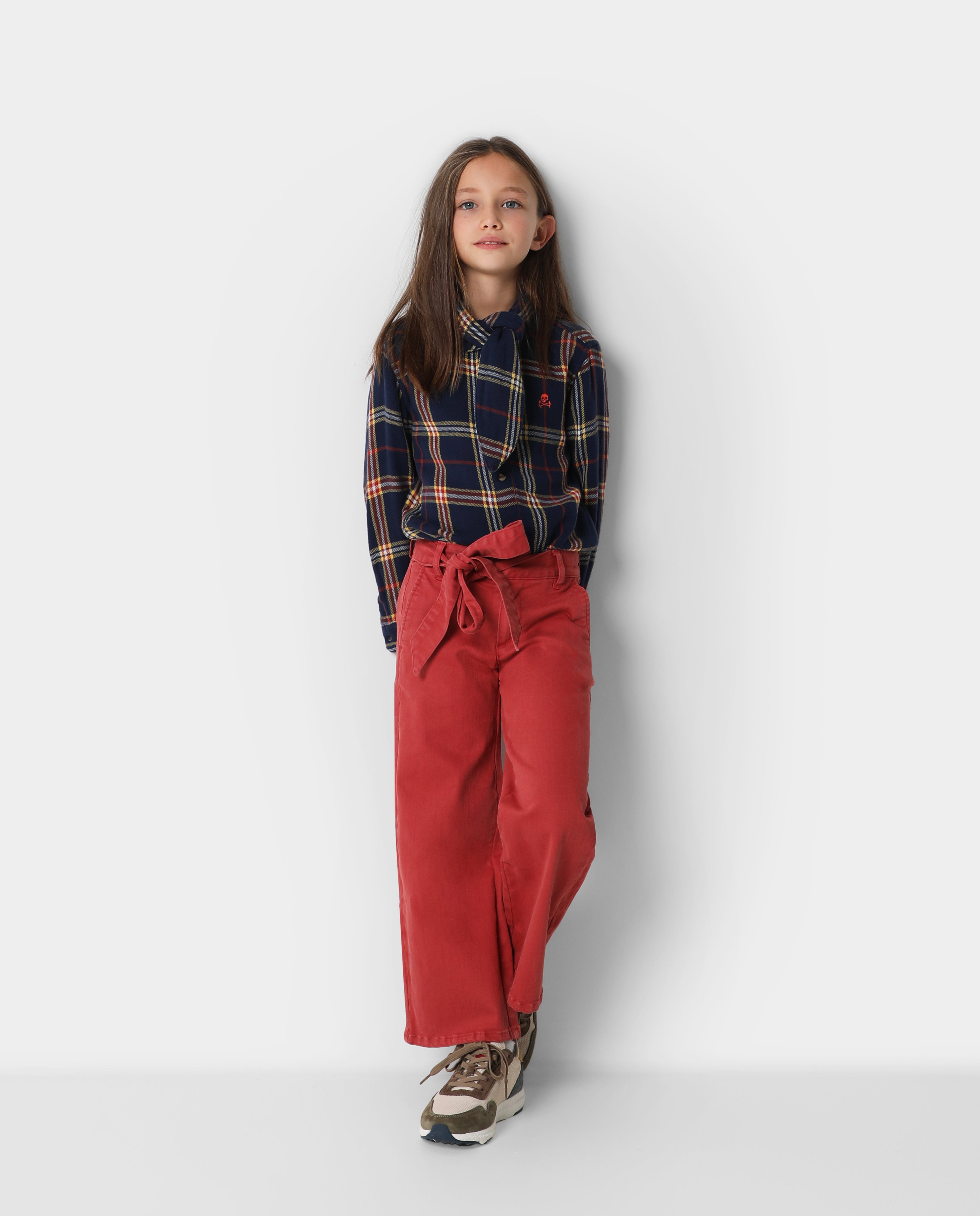 TIE BELT PANTS GIRLS