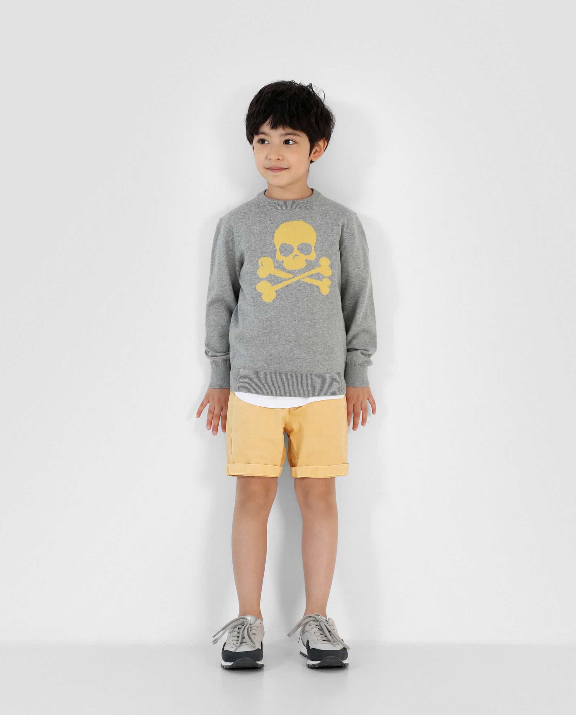 JERSEY CALAVERA INTARSIA