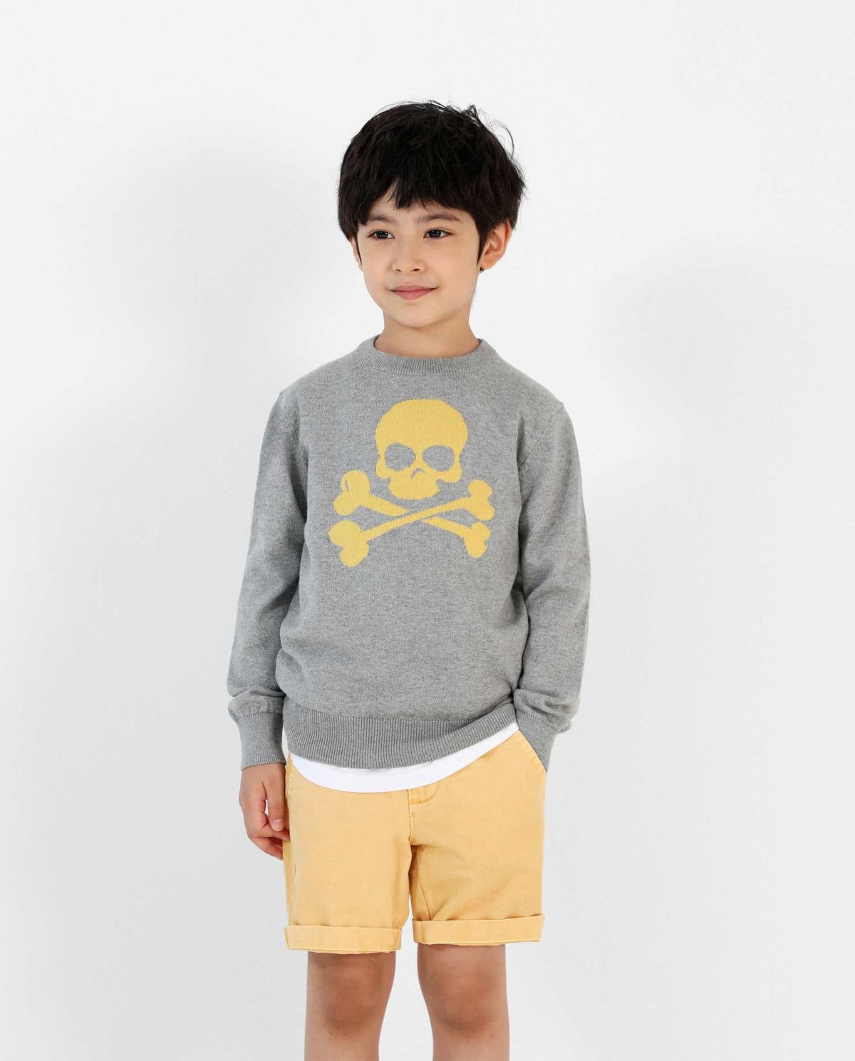 JERSEY CALAVERA INTARSIA