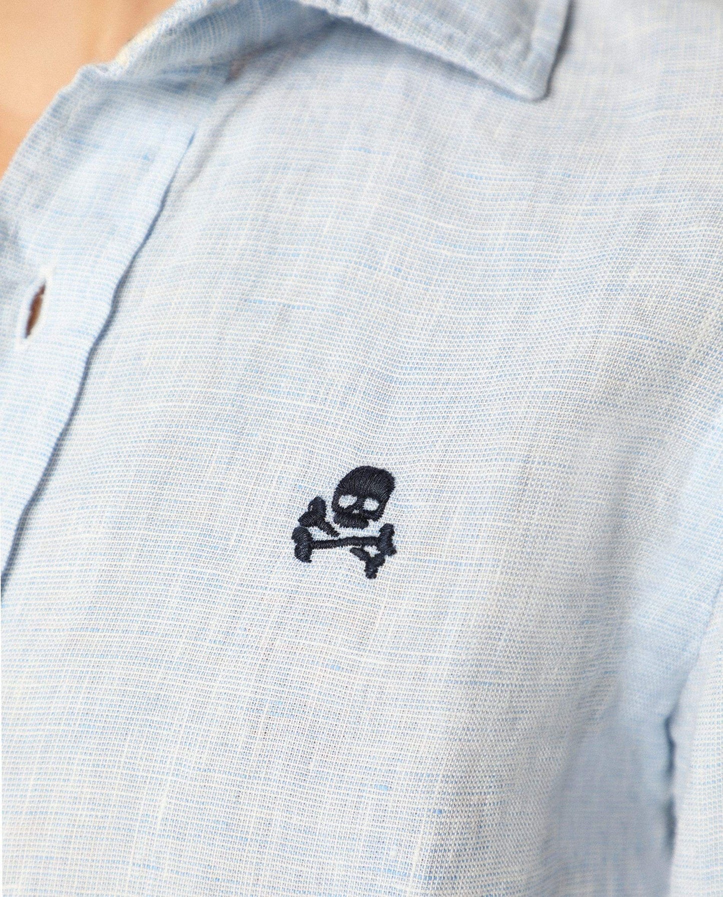 CAMISA LINO CALAVERAS