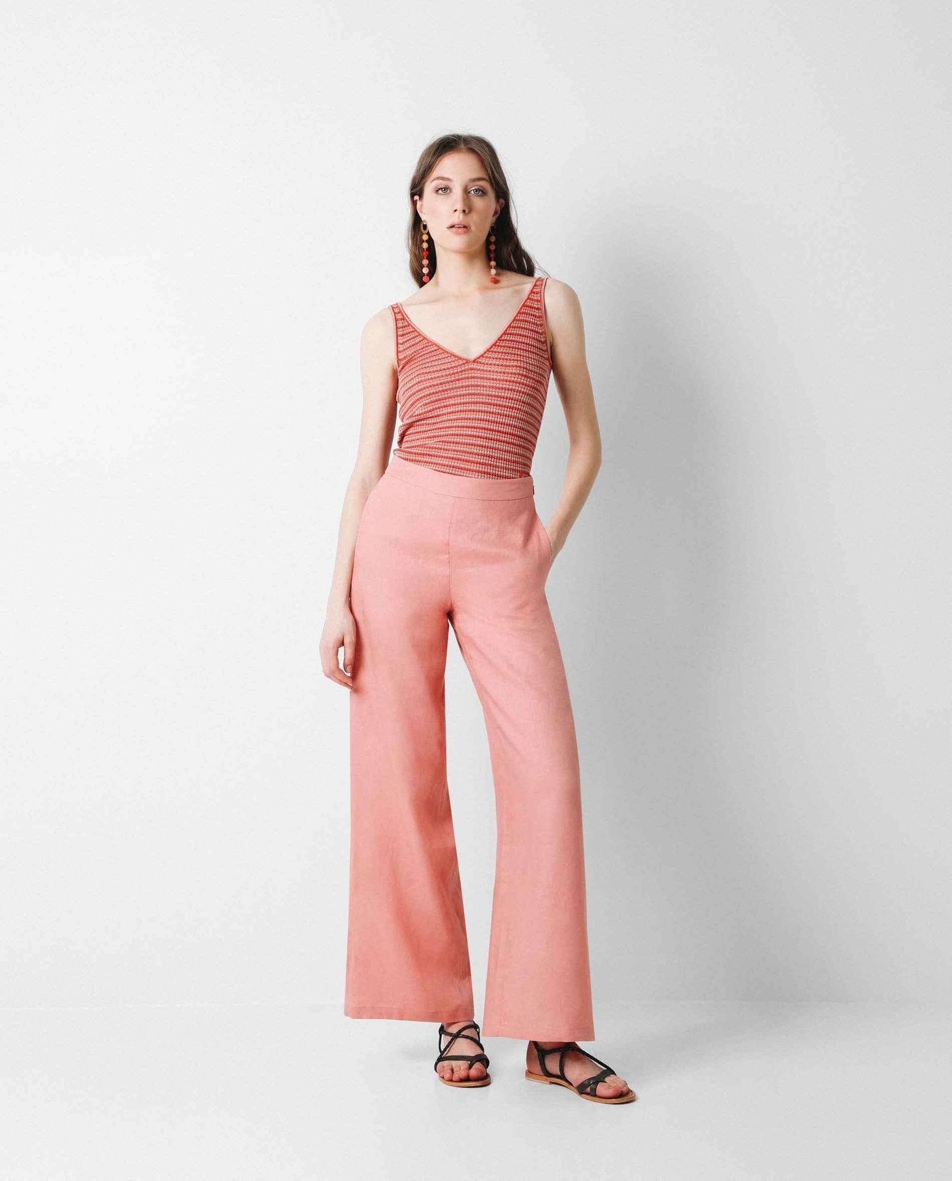 PANTALÓN PALAZZO LINO