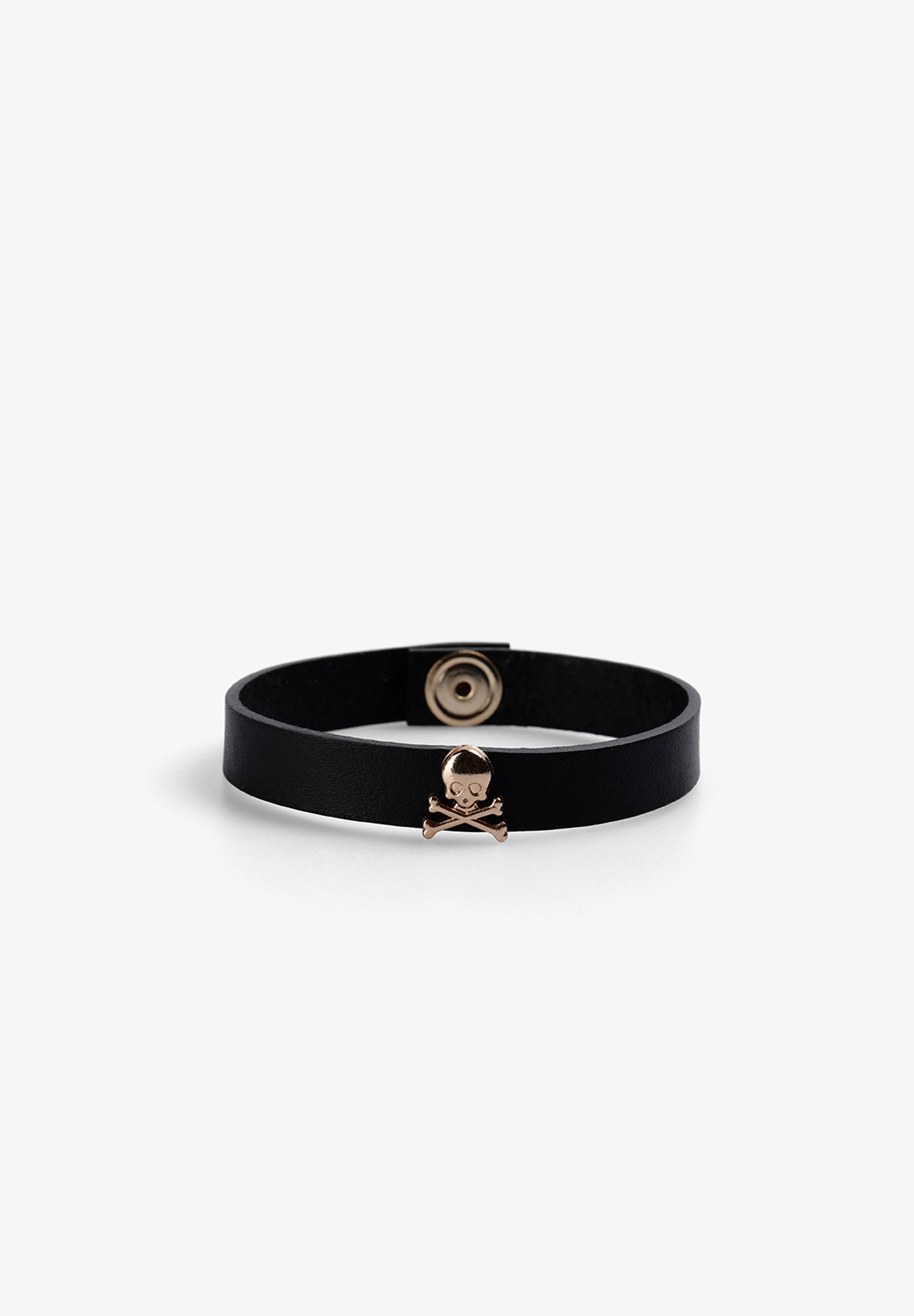 PULSERA PIEL CALAVERAS