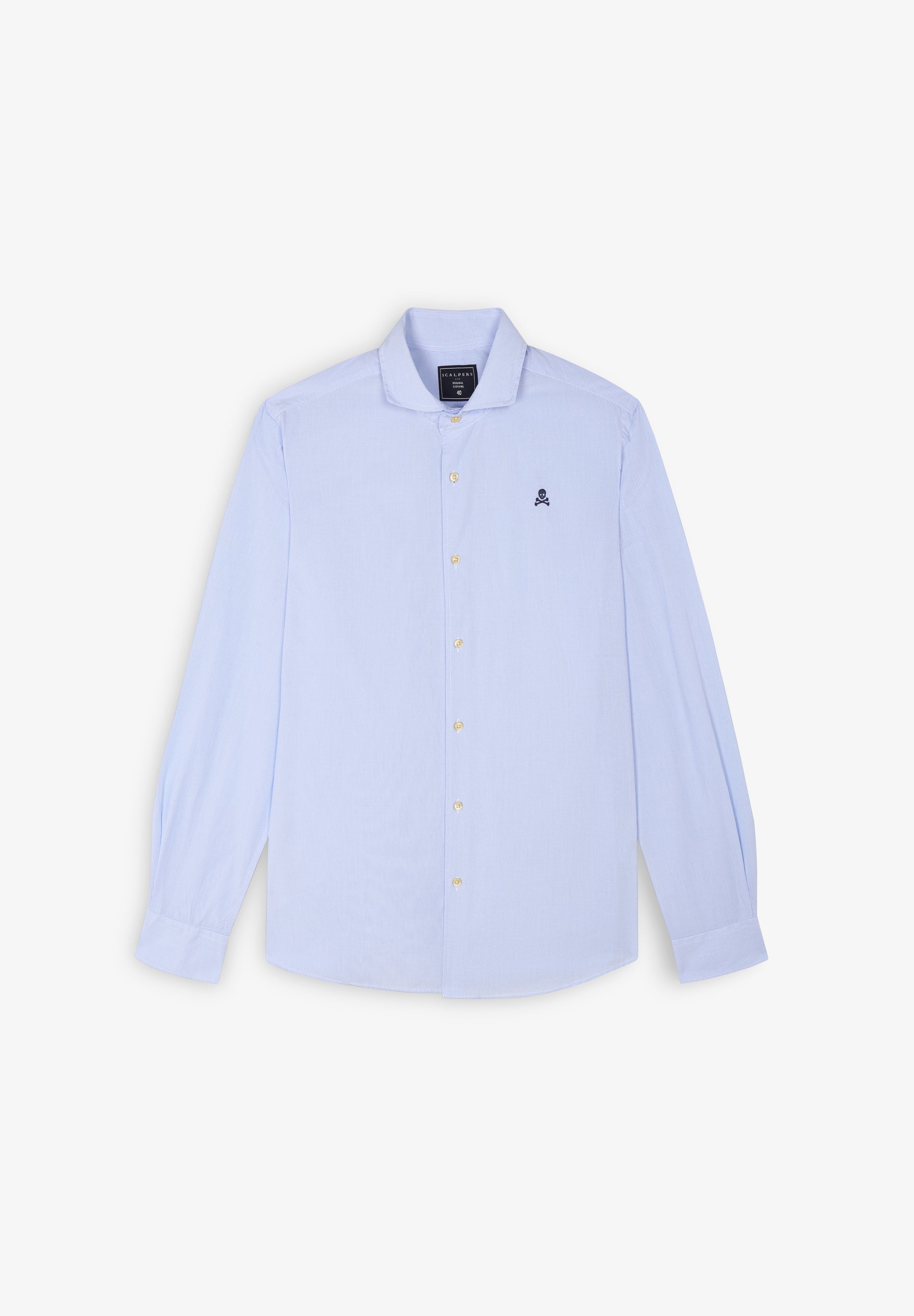 CAMISA VESTIR CUADROS CALAVERA CONTRASTE - Scalpers