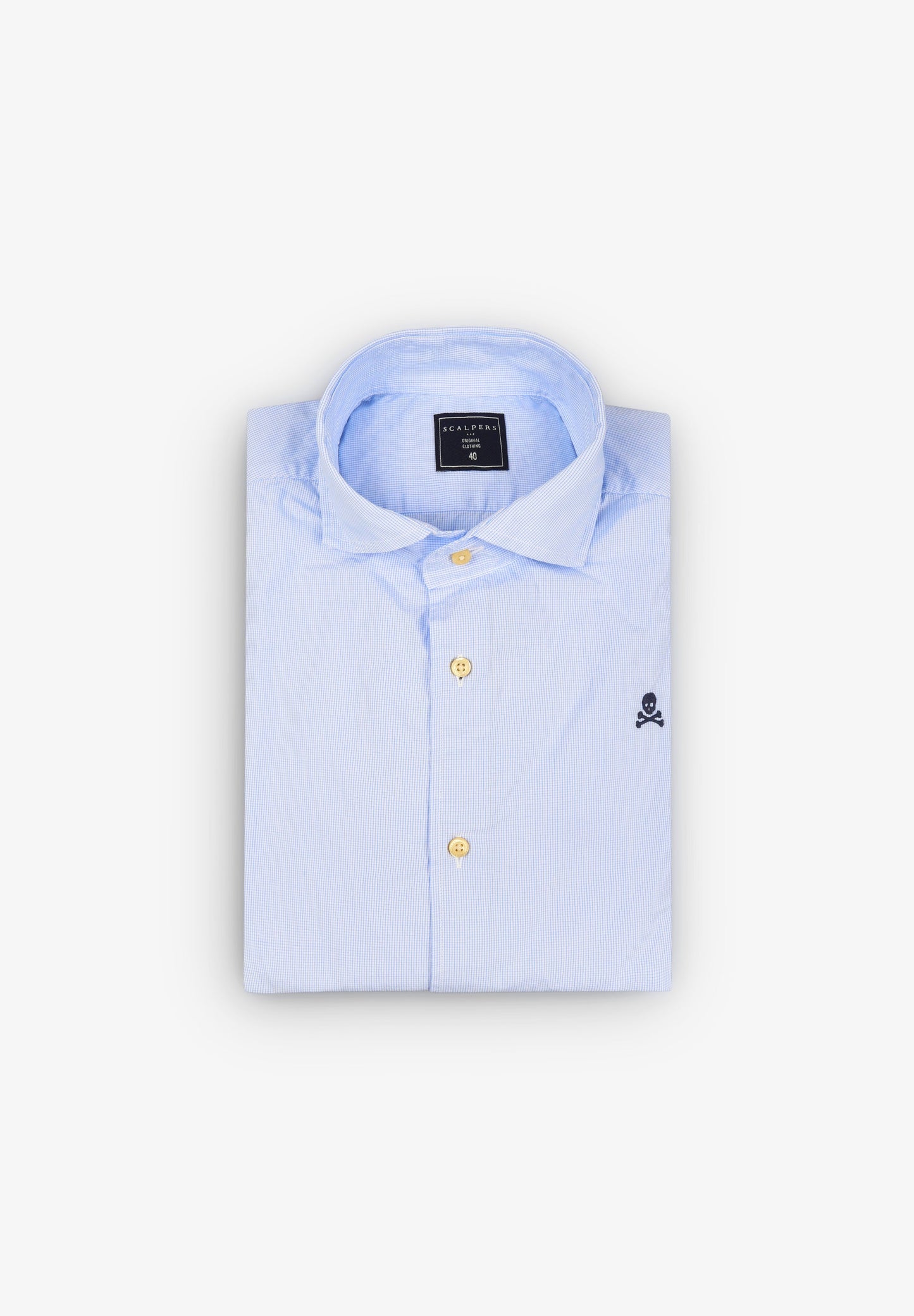 CAMISA VESTIR CUADROS CALAVERA CONTRASTE - Scalpers