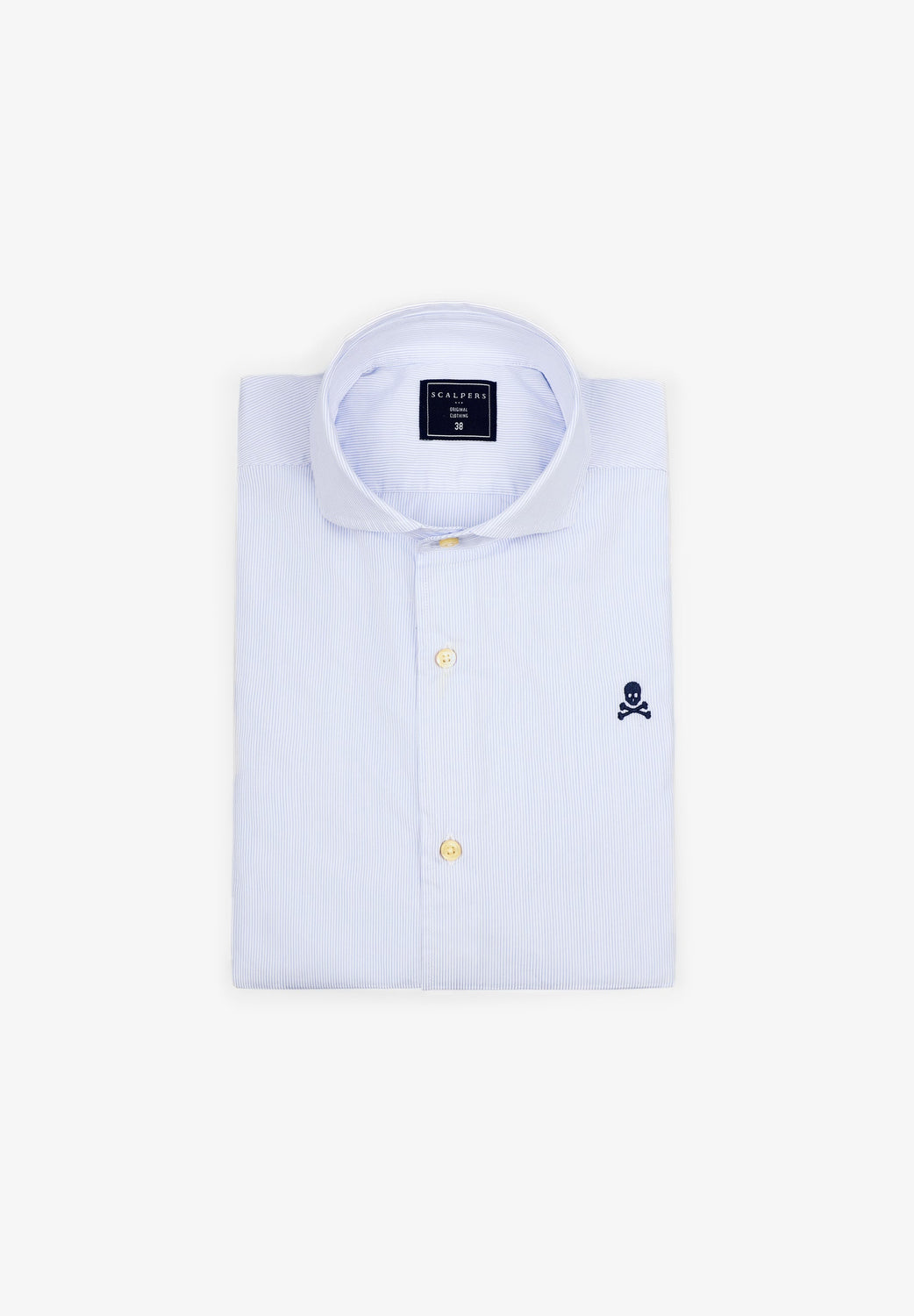 CAMISA VESTIR RAYAS CALAVERA CONTRASTE - Scalpers