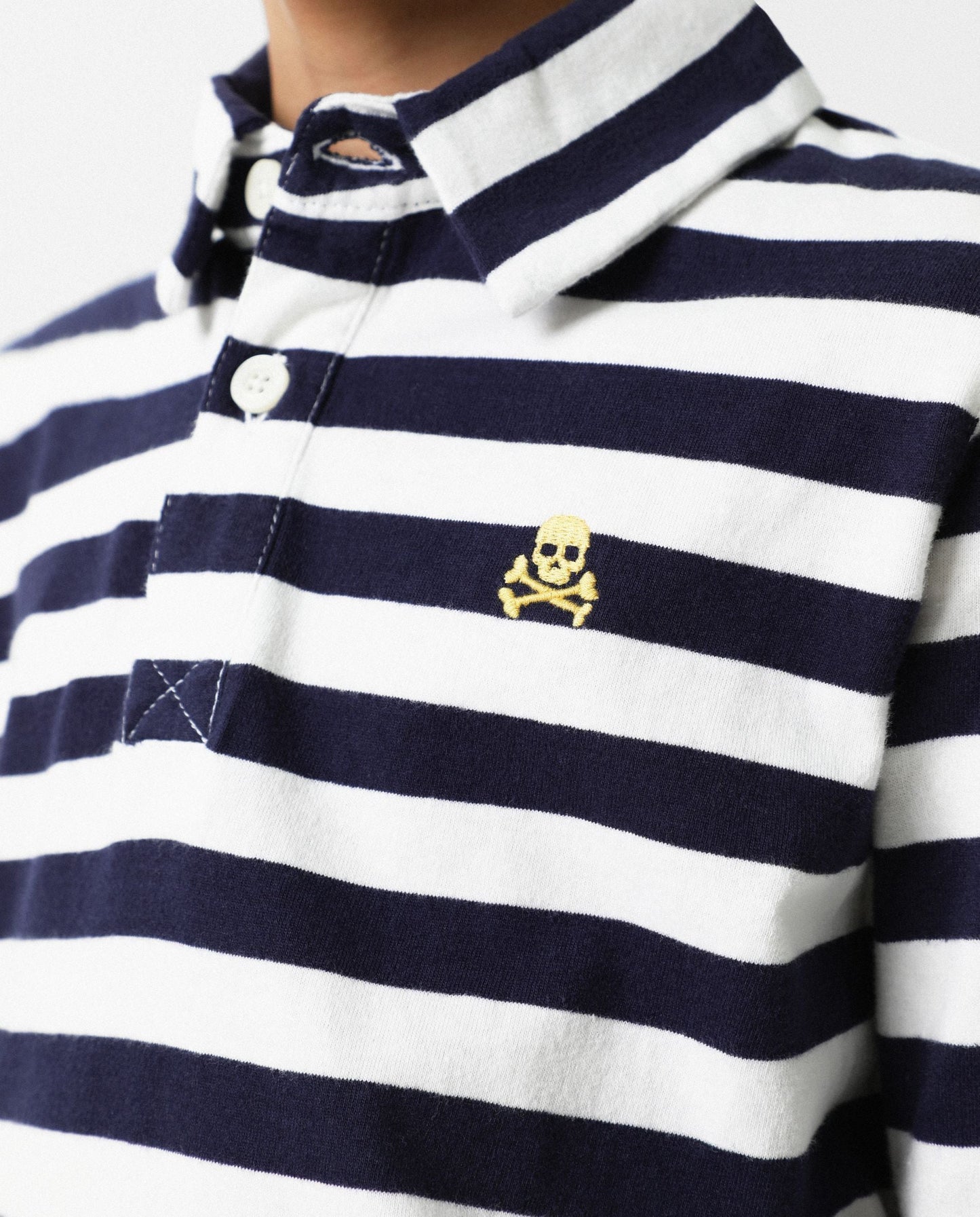 POLO RAYAS MANGA LARGA
