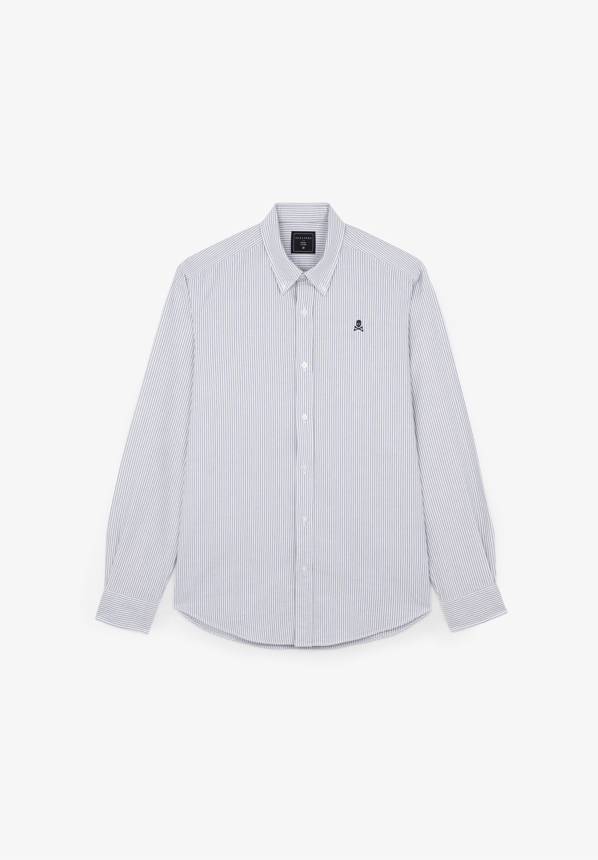 CAMISA OXFORD CALAVERA CONTRASTE