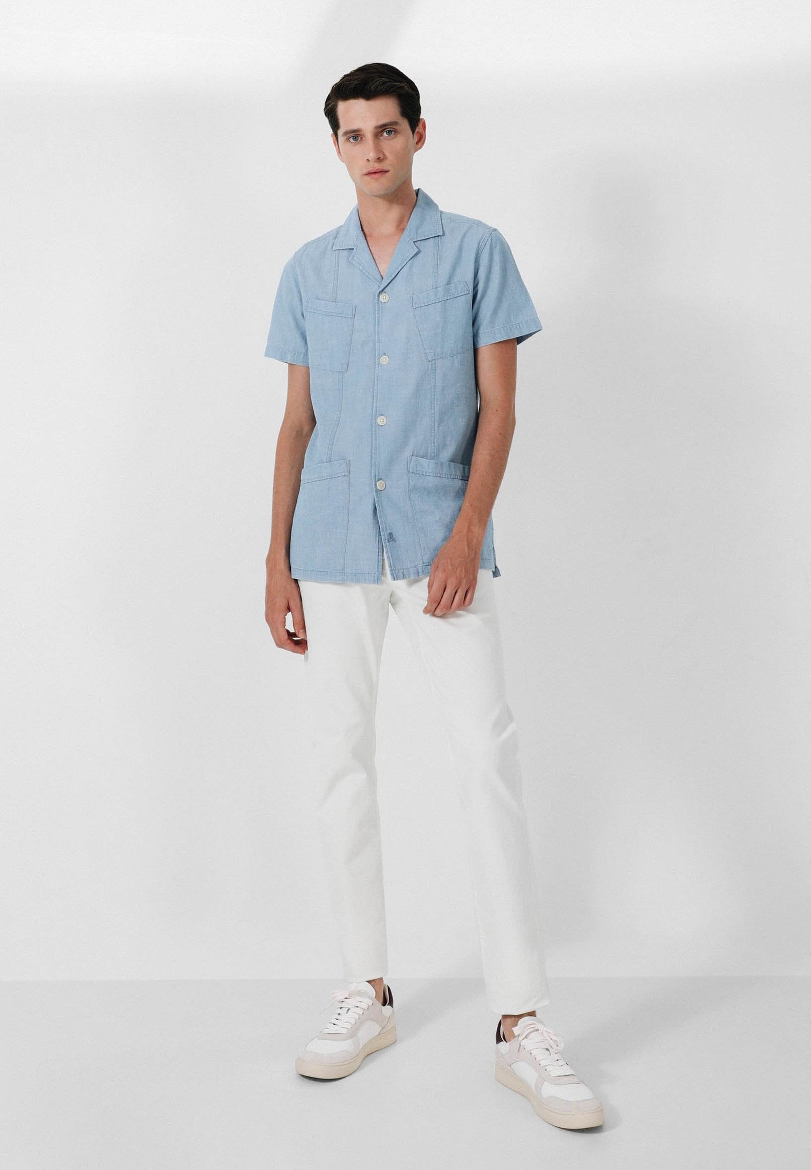 CAMISA MANGA CORTA BOLSILLOS