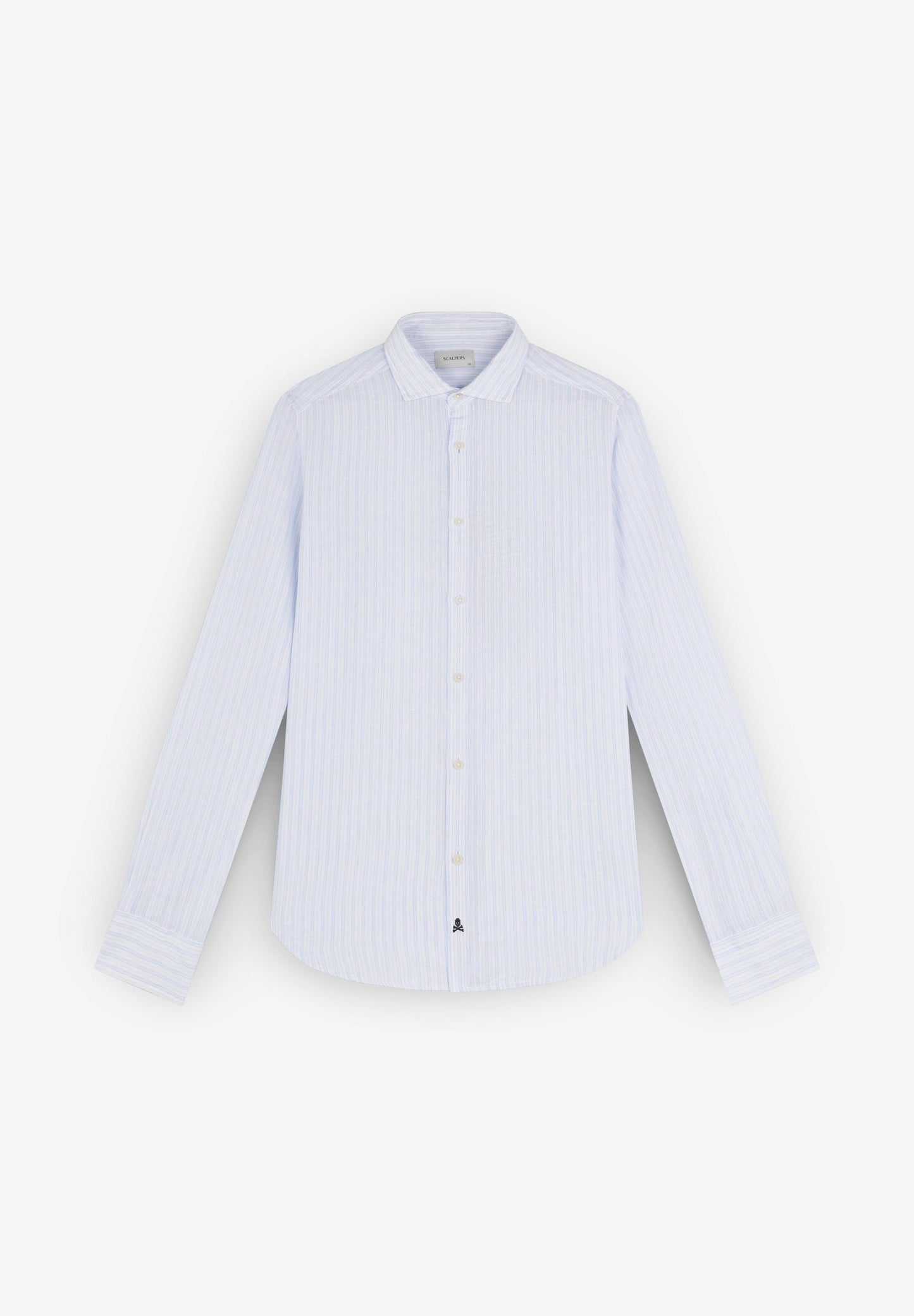 CAMISA RAYAS 100% LINO