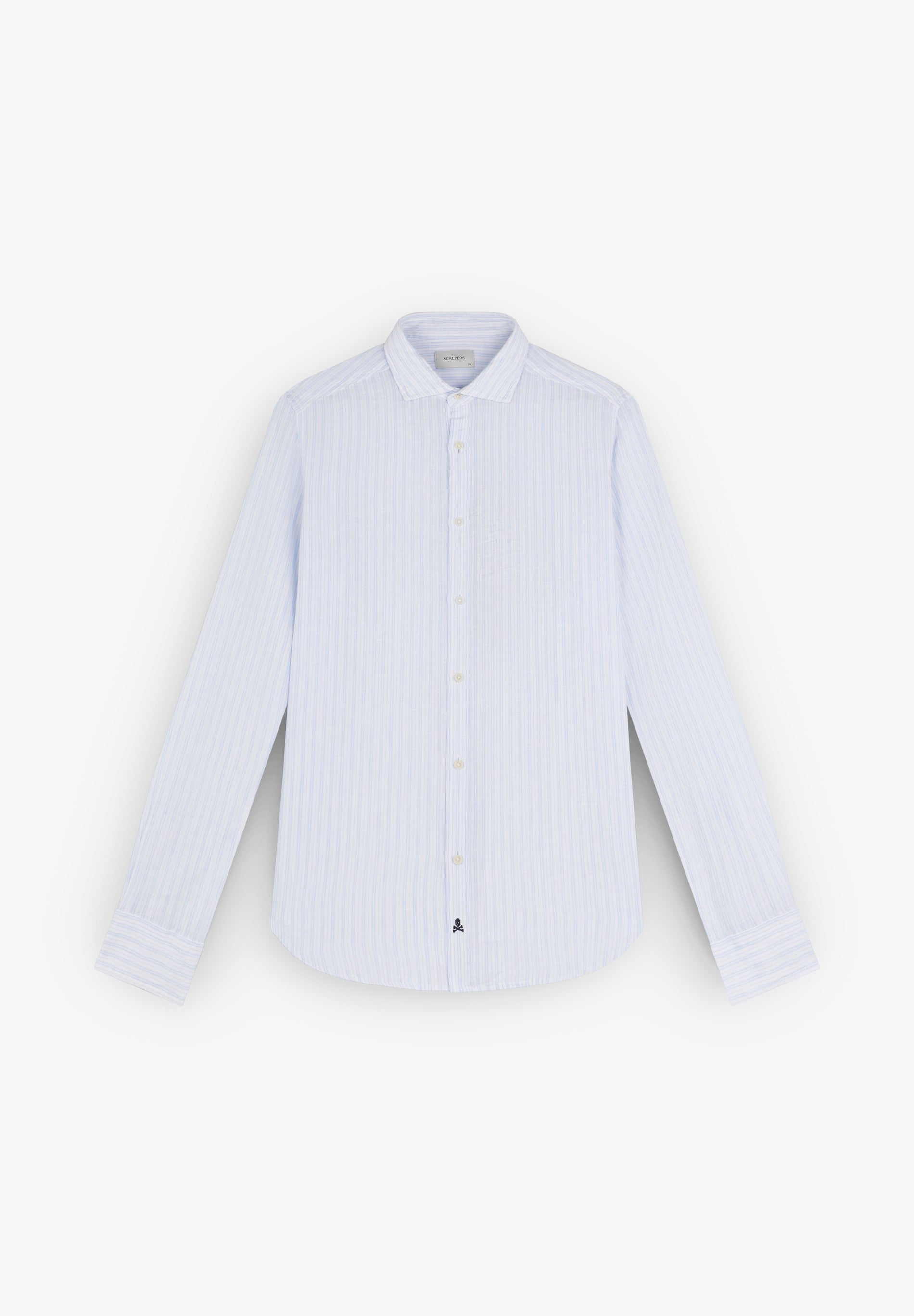 CAMISA RAYAS 100% LINO