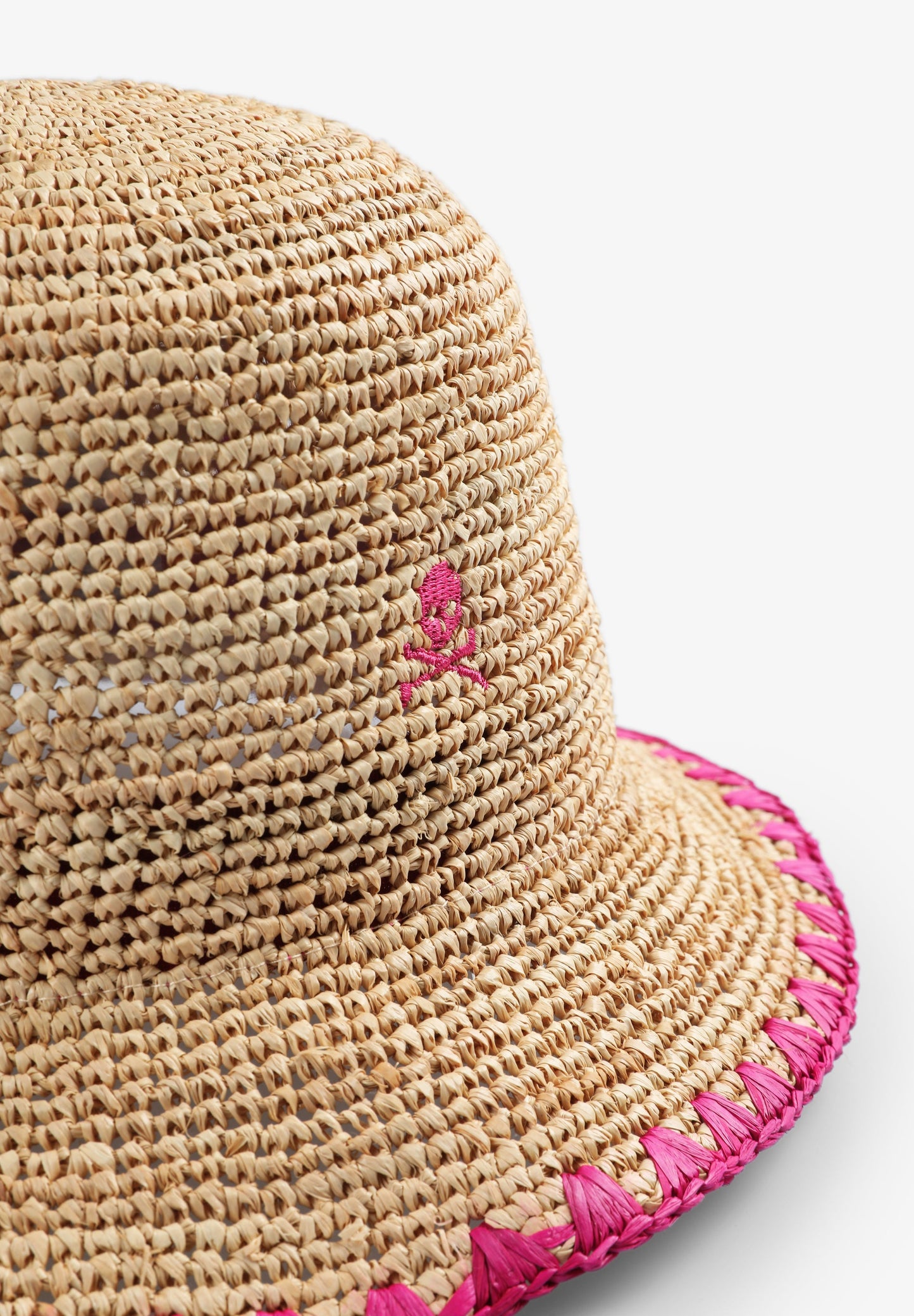 SOMBRERO RAFIA STITCHING CONTRASTE