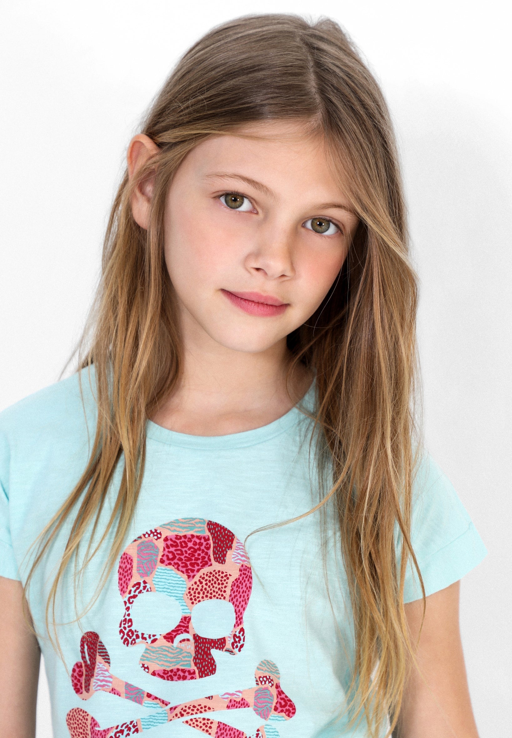 CAMISETA CALAVERA MULTICOLOR