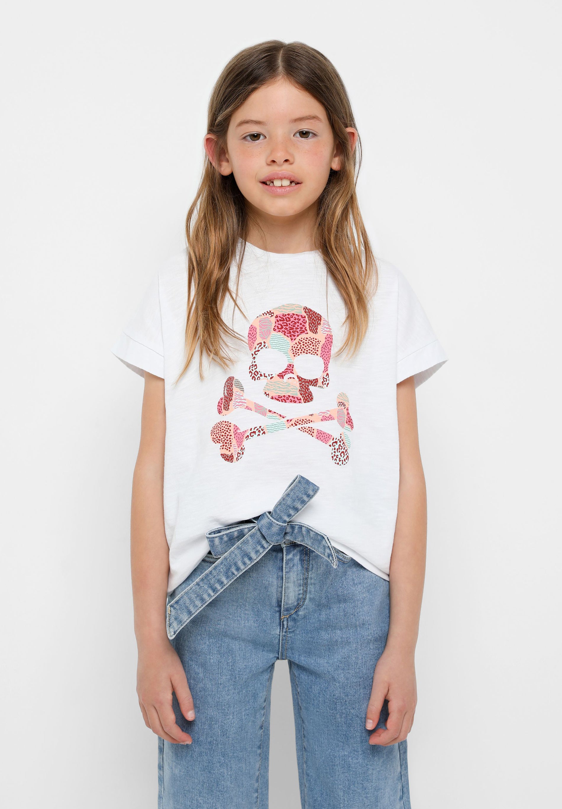 ANIMAL SKULL TEE GIRLS