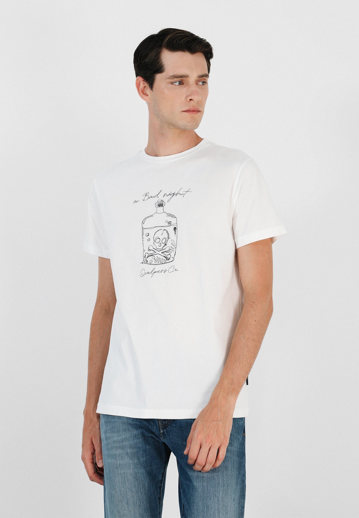 CAMISETA CALAVERA BORDADA DELANTERO